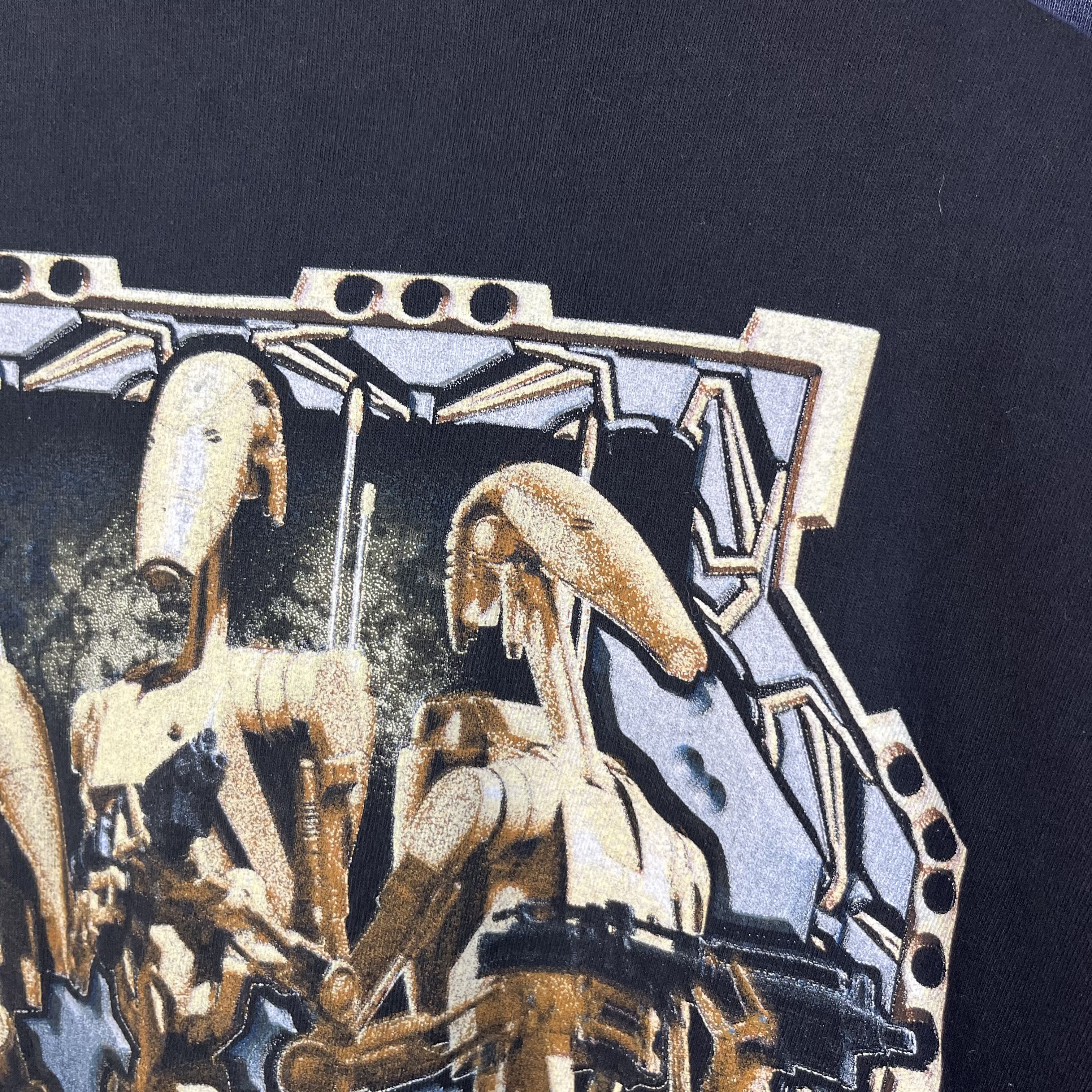 Star Wars VINTAGE 90s STAR WARS EPISODE 1 : BATTLE DROIDS T-SHIRT TEE Size US XL / EU 56 / 4 - 8 Thumbnail