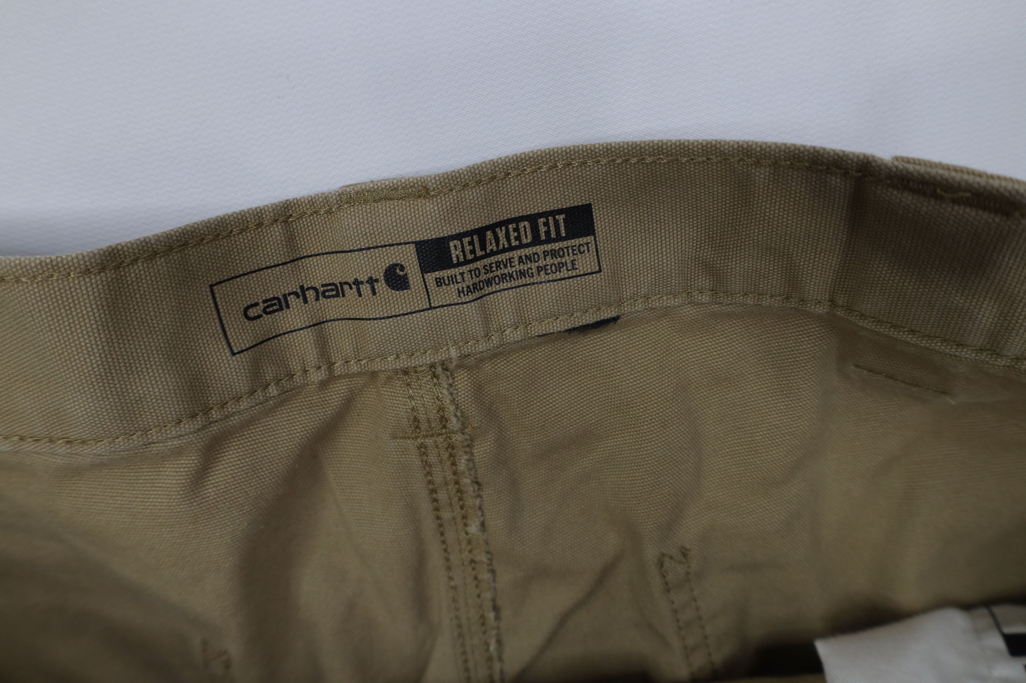 Carhartt Vintage Y2K Carhartt Canvas Wide Leg Dungaree Pants Beige Size US 38 / EU 54 - 9 Thumbnail