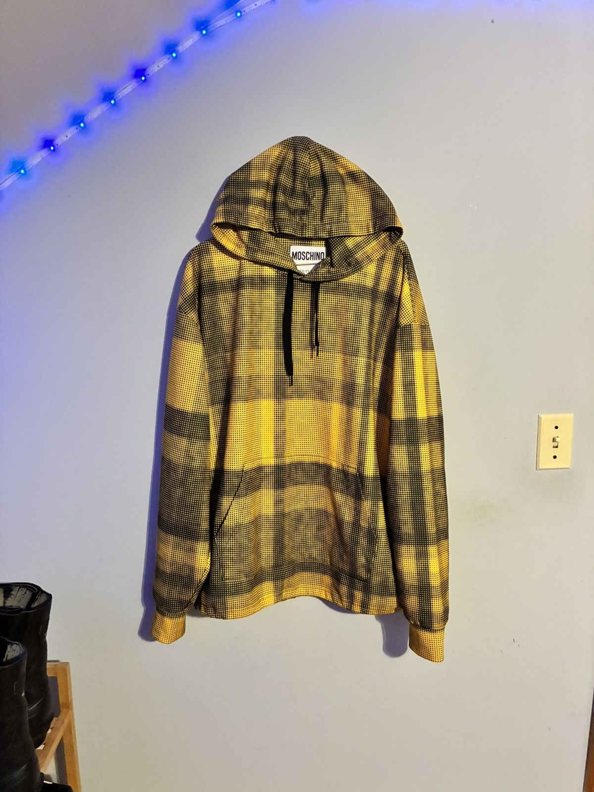 Moschino Moschino polka dot plaid hoodie Size US L / EU 52-54 / 3 - 1 Thumbnail