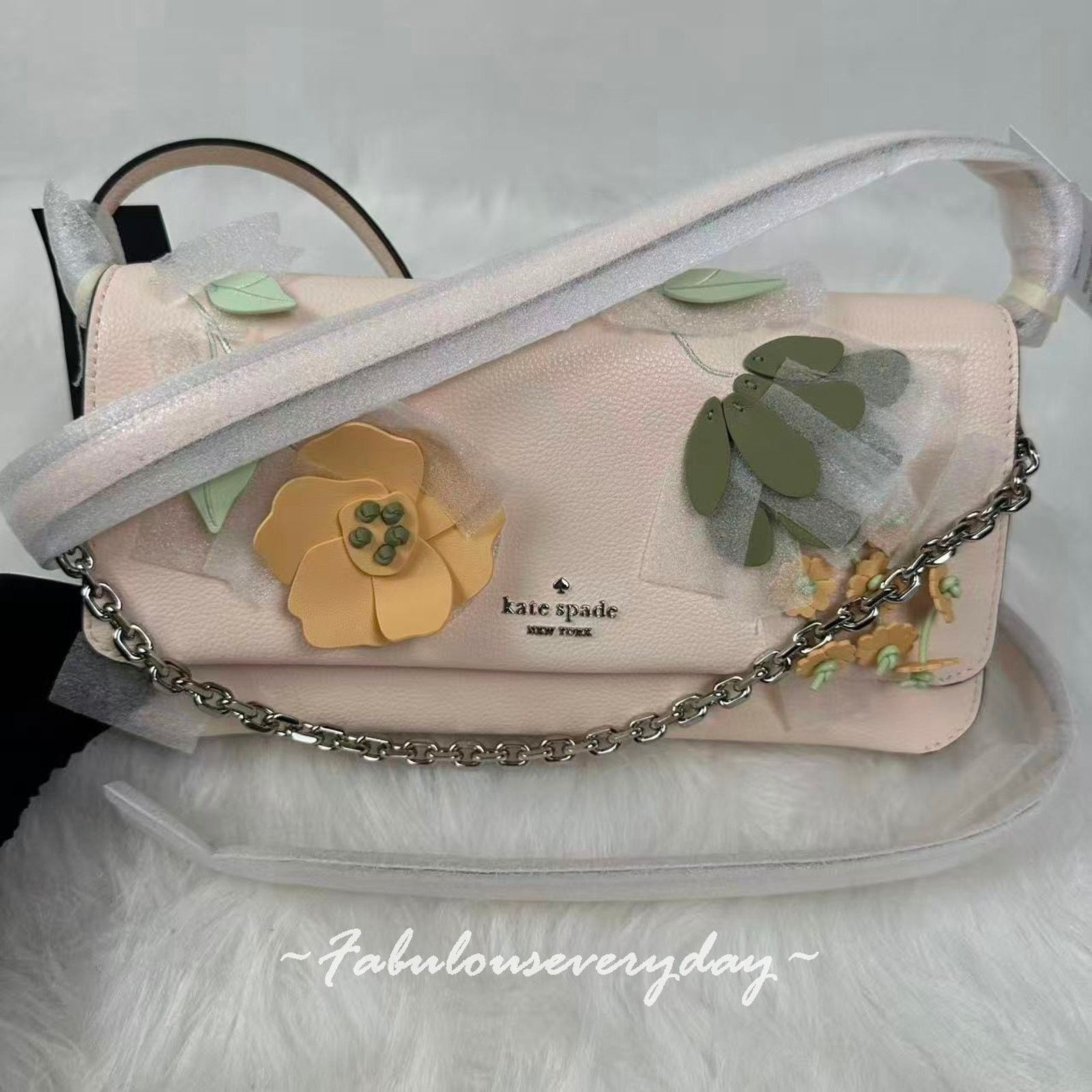 Kate Spade Kate Spade Ivy Floral Leather Crossbody Fresh Peach Clutch Size ONE SIZE - 2 Thumbnail