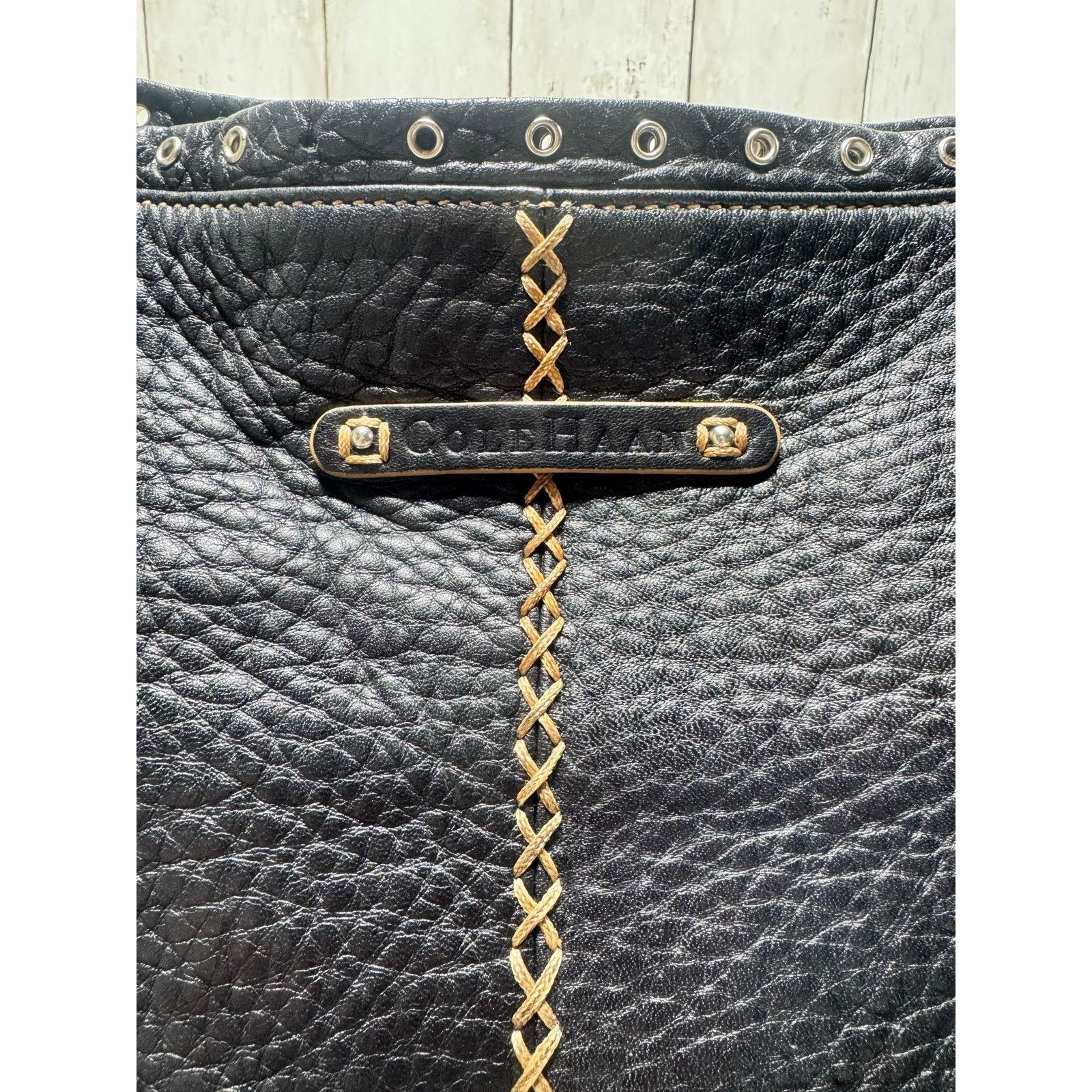 Cole Haan Authentic Louis Vuitton Alma Handbag Monogram Vernis SN4114 Size ONE SIZE - 5 Thumbnail