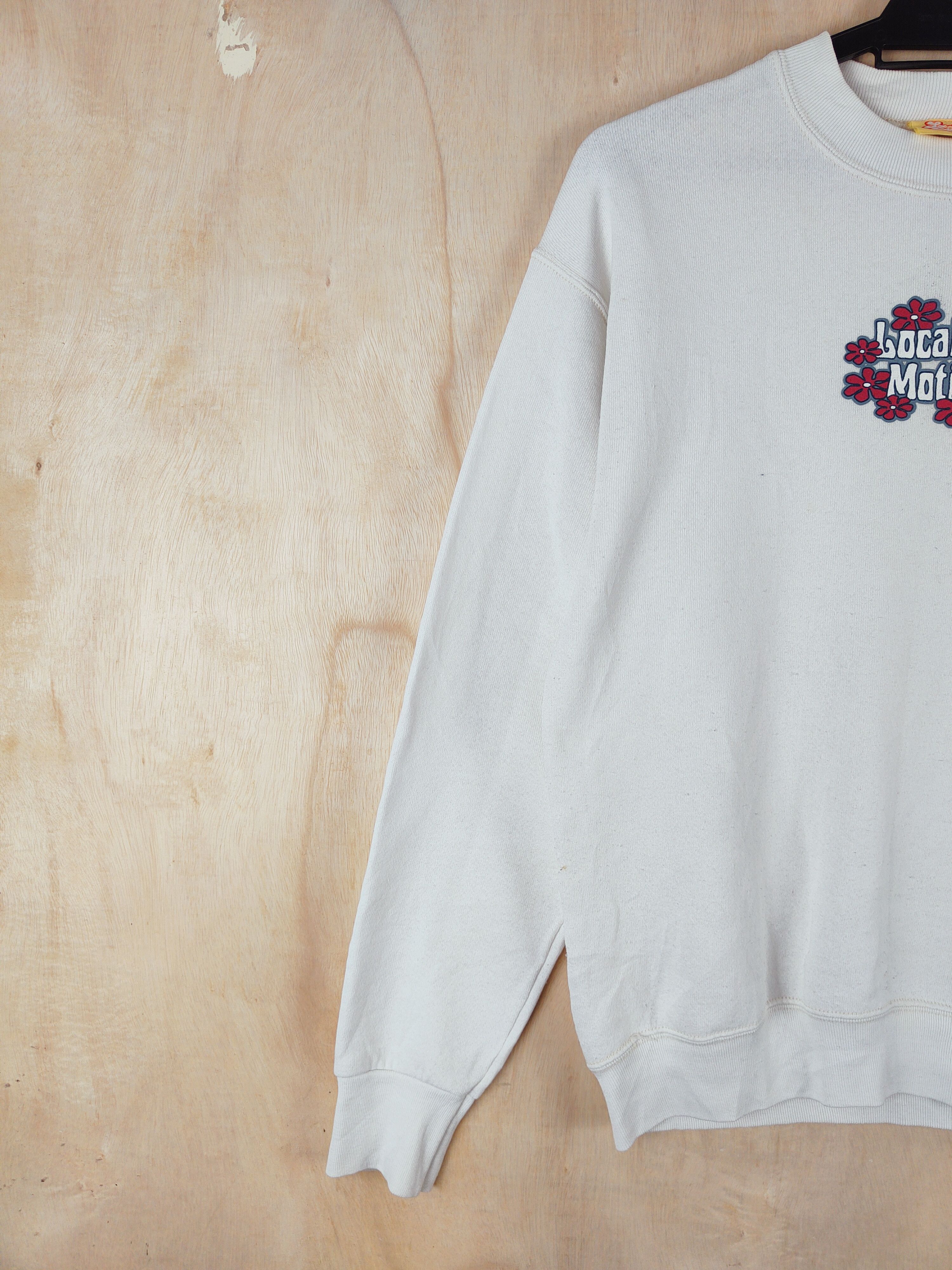 Japanese Brand Local Motion surf vintage White Sweatshirts #S2595 Size S / US 4 / IT 40 - 3 Thumbnail