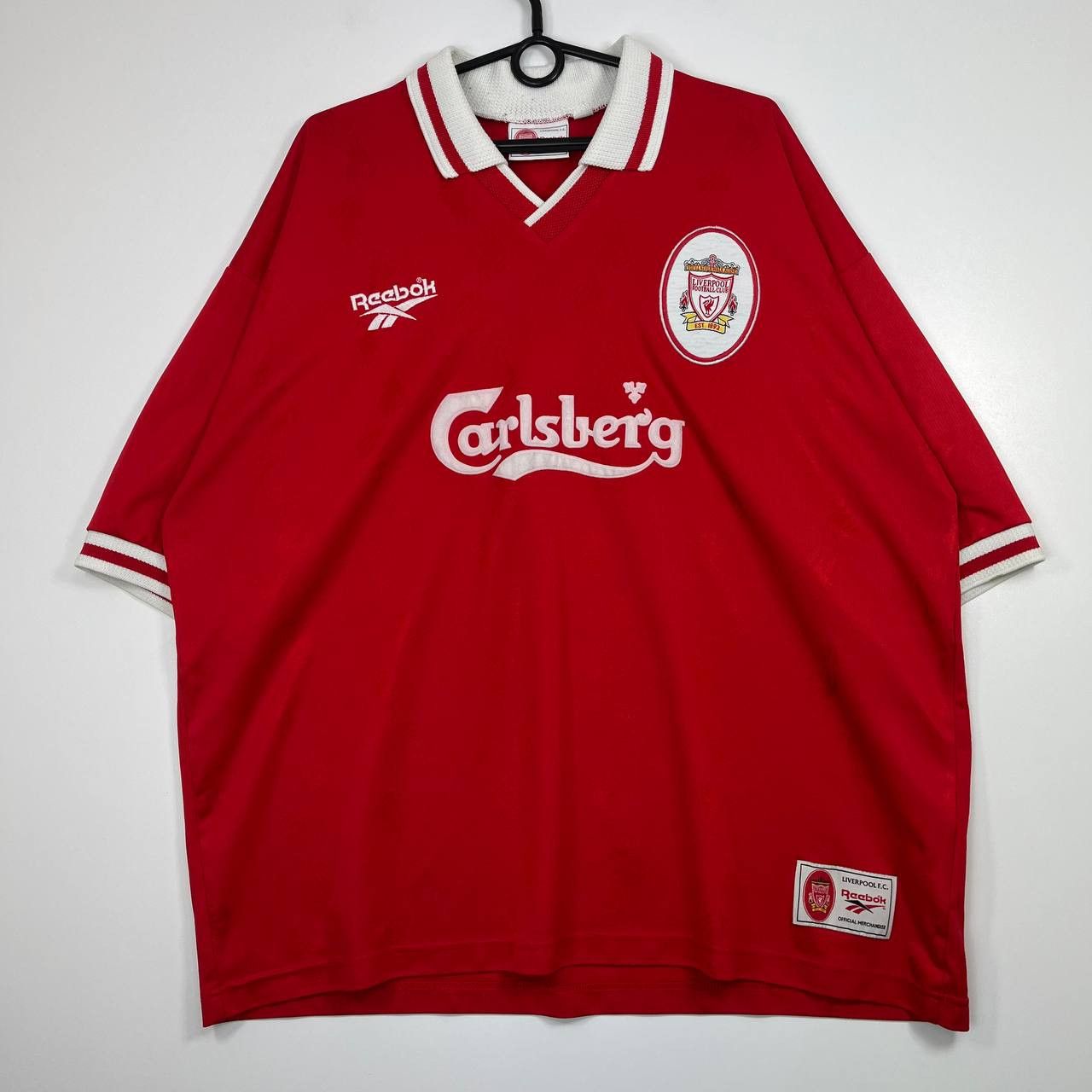 Reebok Liverpool 1996 1998 Home Shirt Football Jersey Reebok 2XL | Grailed