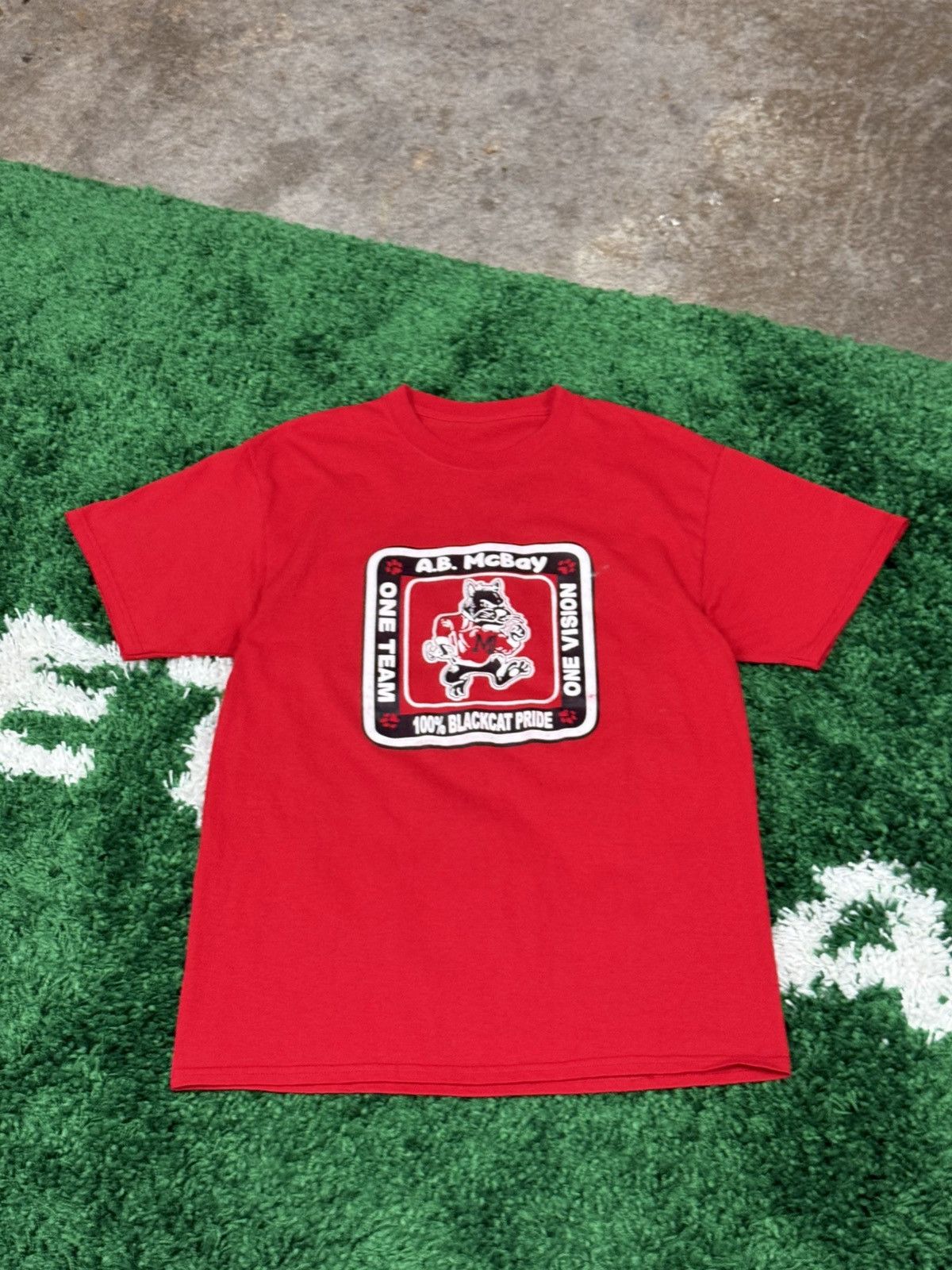 Vintage Vintage Blackcat Pride A.B. McBay Cat Panther Tee Large Red Size US L / EU 52-54 / 3 - 1 Thumbnail