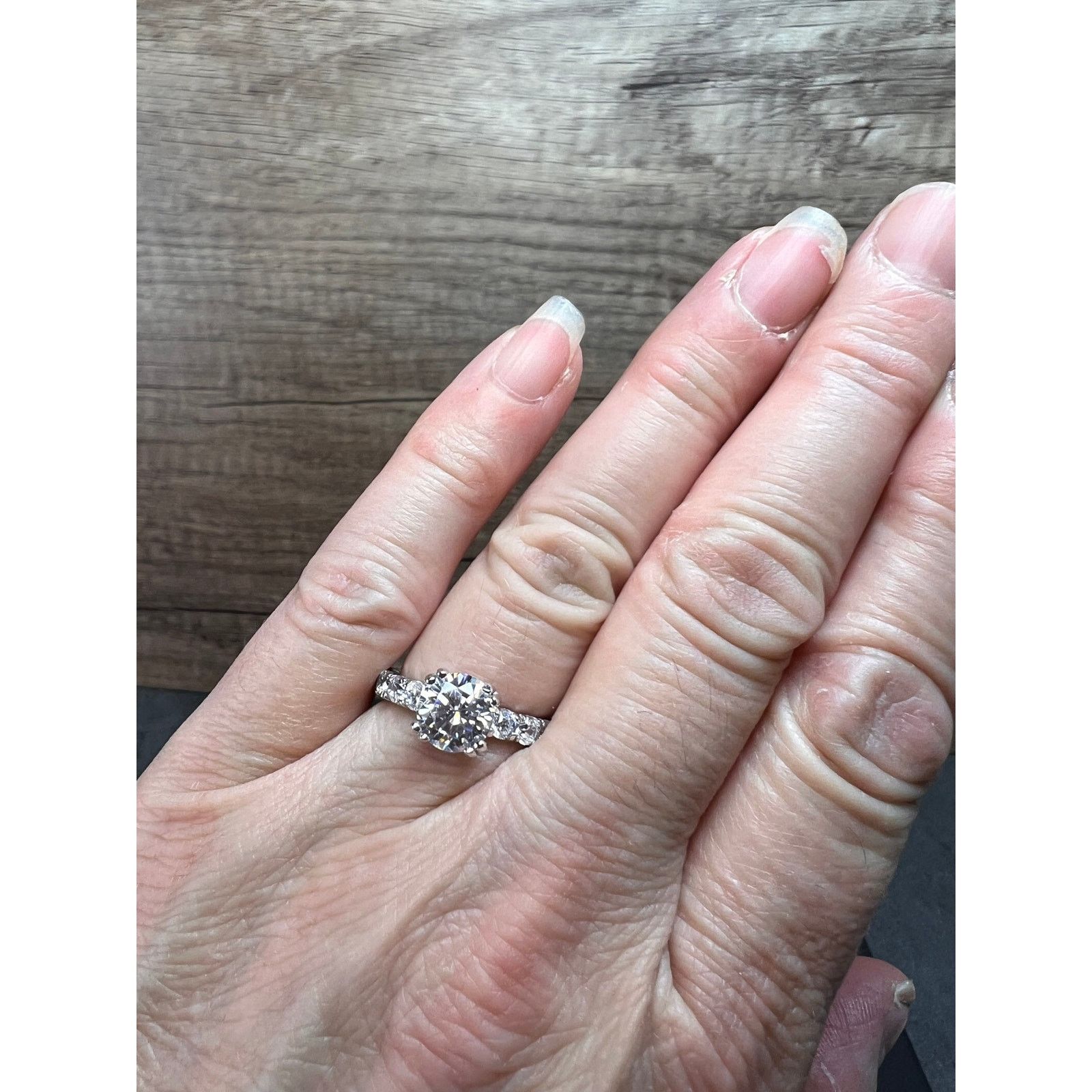 Other Cubic zirconia sterling silver ring size 7 Size ONE SIZE - 5 Thumbnail