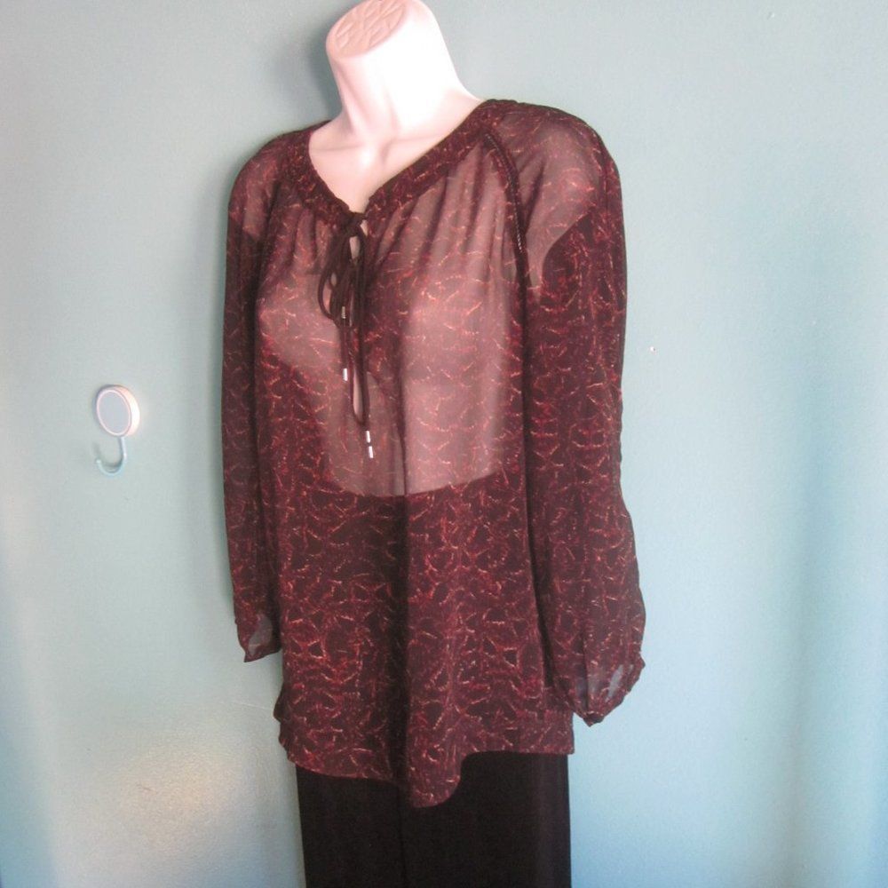 Iro I. R. O. Sheer Blouse with Leather Tie 36 / S Size S / US 4 / IT 40 - 13 Thumbnail