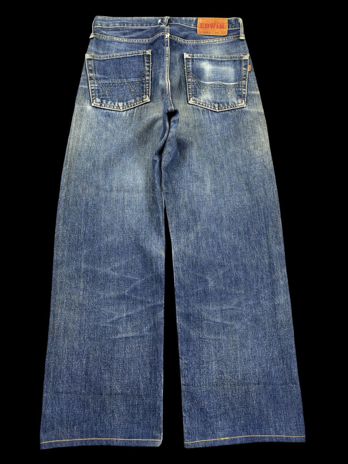 Edwin 💥Wide Selvedge💥Vtg Edwin 505 Wide Blue Wash Denim F964 Size US 28 / EU 44 - 2 Thumbnail