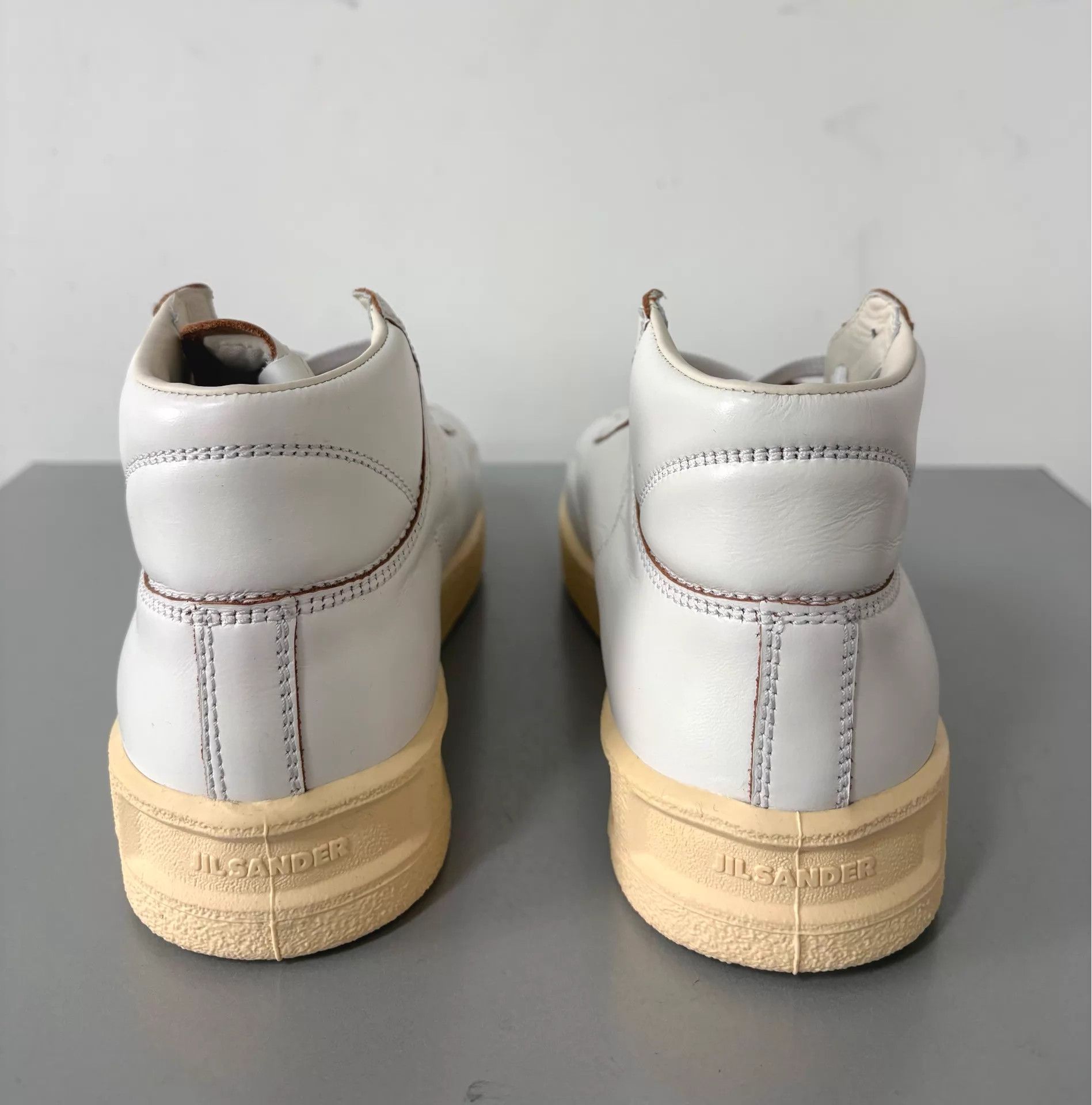 Jil Sander Jil Sander Men's High-Top 40 Off-White/Yellow Sole Size US 7 / EU 40 - 5 Thumbnail
