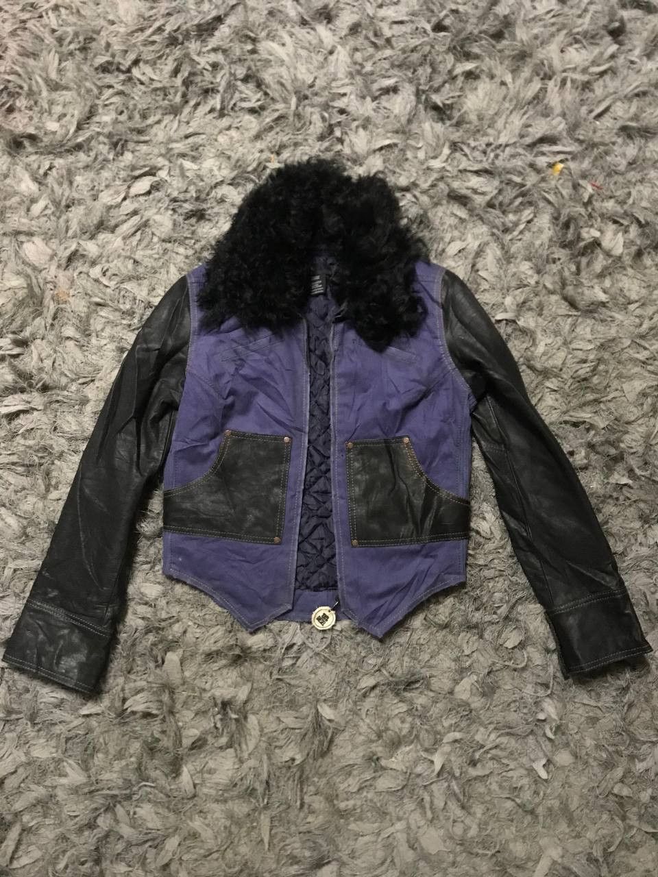 Diesel Vintage Y2k Diesel Leather Madness Fur Jacket Size US XS / EU 42 / 0 - 2 Thumbnail