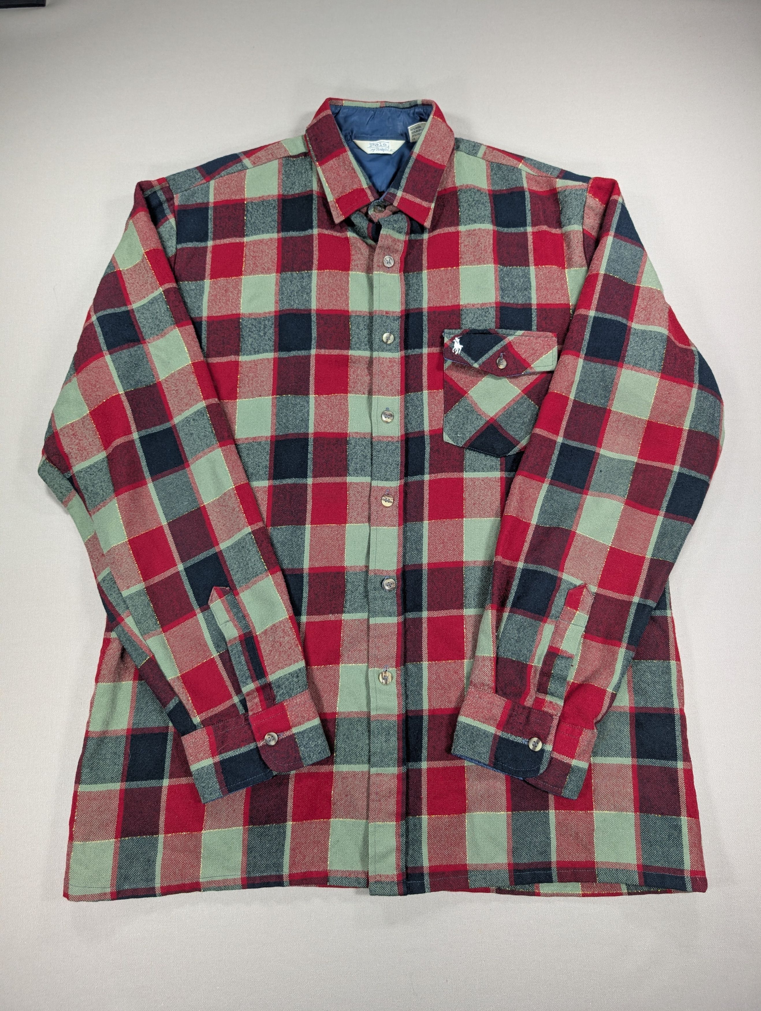 Ralph Lauren Rare Vintage Polo Ralph Lauren Shacket Wool Plaid Korea 80s Size US L / EU 52-54 / 3 - 2 Thumbnail