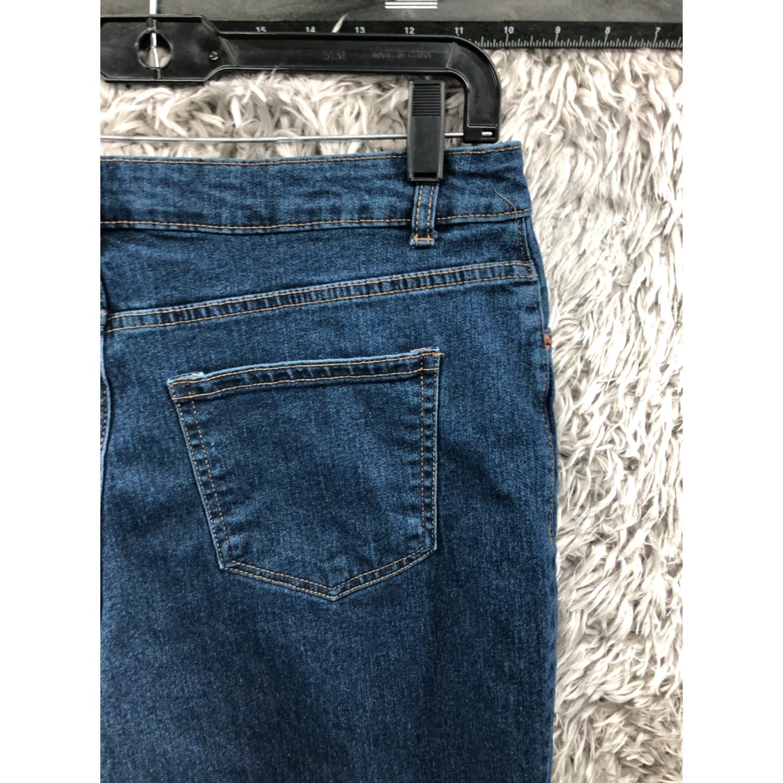 Vintage No Boundaries Jeans Mid Rise Skinny Juniors Size 13 Blue Denim 25in Inseam Slim Fit Pocket 5-Pocket Womens Jeans Size 34" / US 12 / IT 48 - 6 Thumbnail