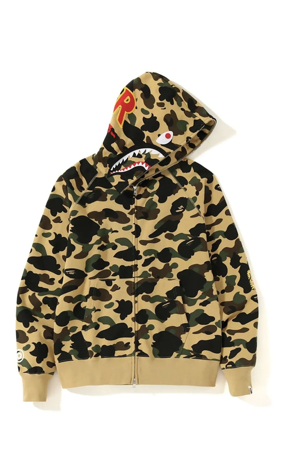 Bape BAPE 1st Camo PONR Shark Full Zip Hoodie Grailed