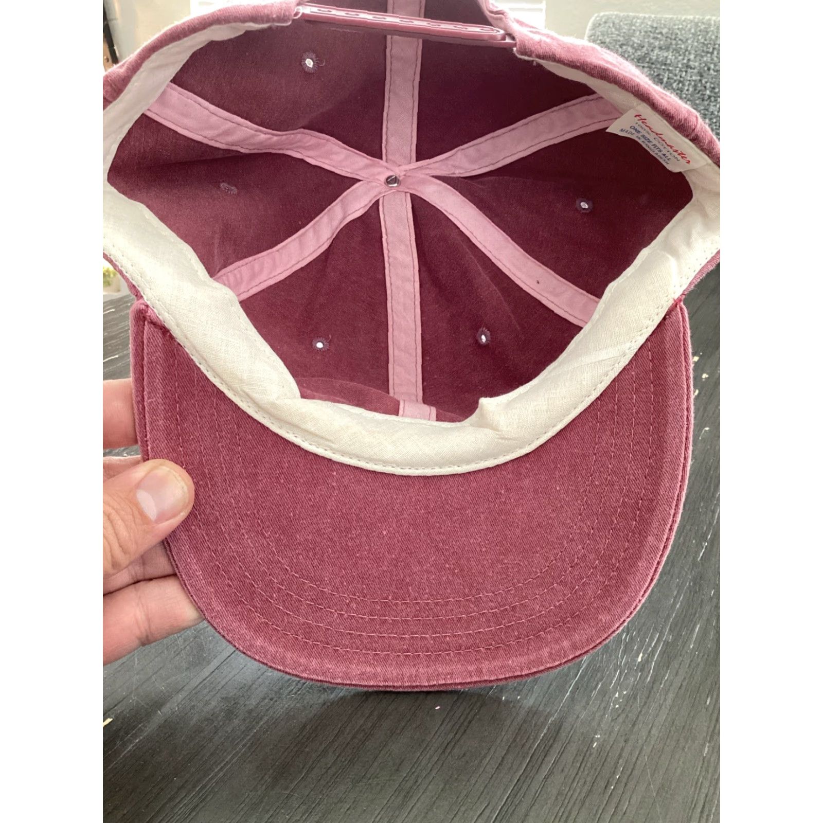 Vintage VINTAGE Headmaster Snapback Hat Cap, Solid Maroon, Adjustable, 90s Hip Hop Streetwear, One Size, Mens Size ONE SIZE - 6 Thumbnail