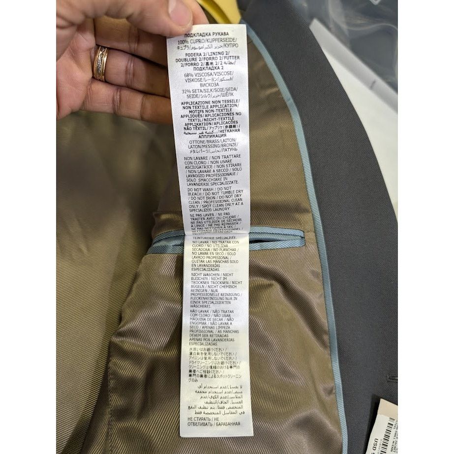 Gucci o1rshd1 Fluid Drill Palace Jacket in Steel Gray Size US L / EU 52-54 / 3 - 20 Thumbnail