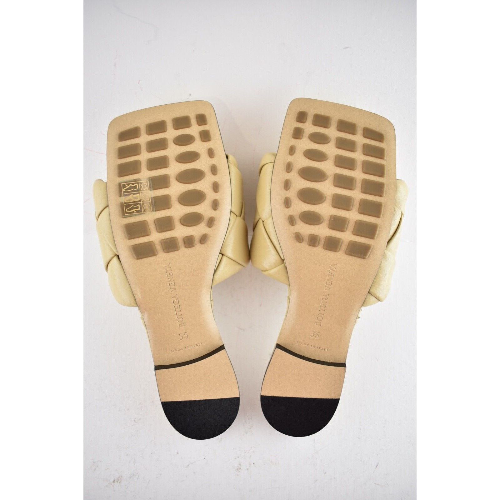 Bottega Veneta Bottega Veneta Lido Flat Slides Cane Sugar Beige Intrecciato Size US 7 / IT 37 - 12 Thumbnail