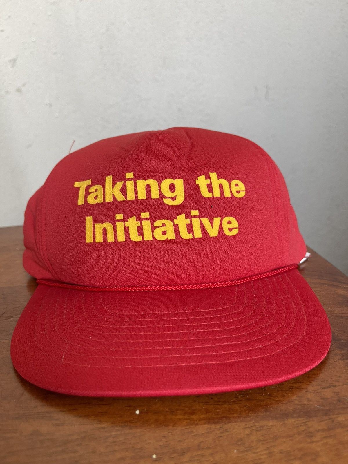 Vintage Vintage Wording Taking the Initiative Hats Size ONE SIZE - 1 Thumbnail