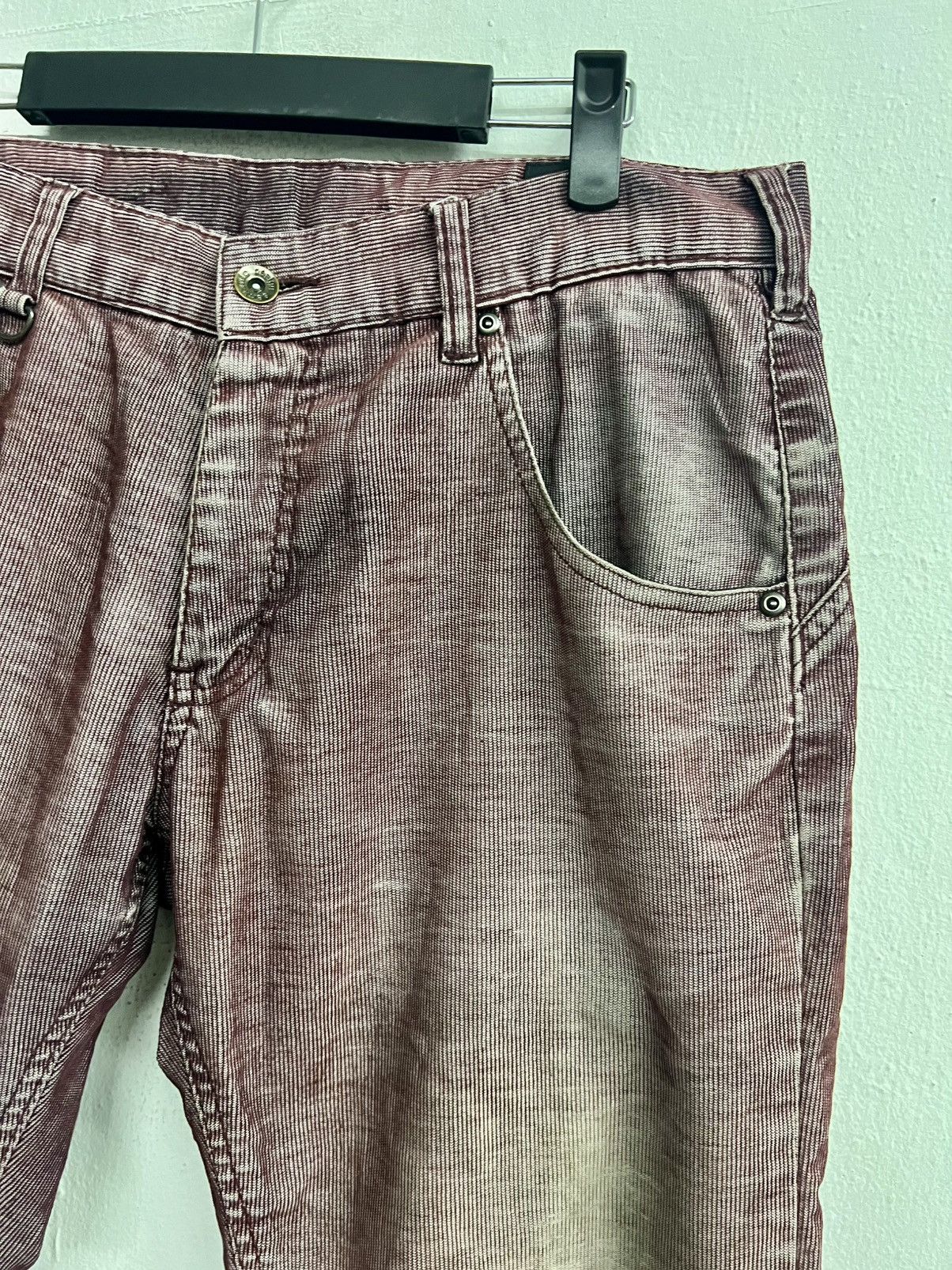 Japanese Brand Semantic Design Purple Washed Flared Corduroy Jeans Size US 34 / EU 50 - 6 Thumbnail