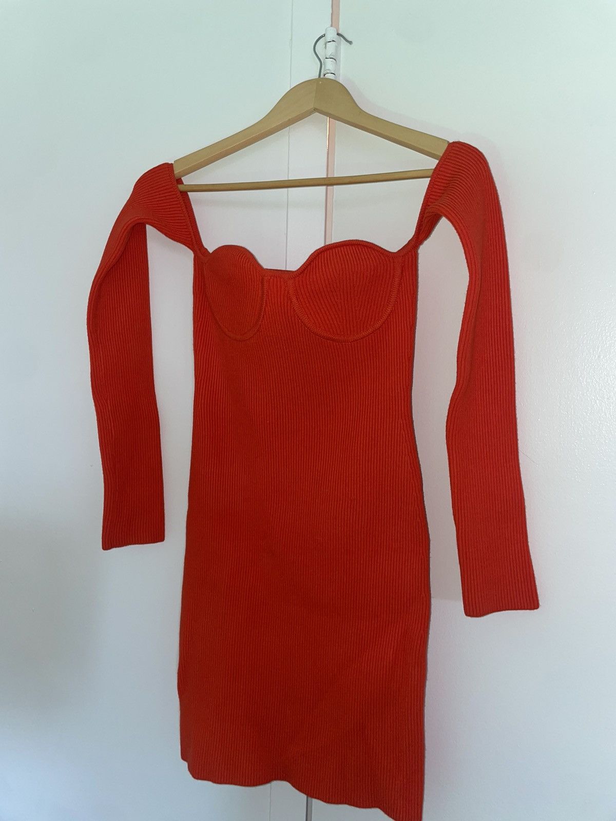 image of Helmut Lang Dress in Orange, Women's (Size Small)