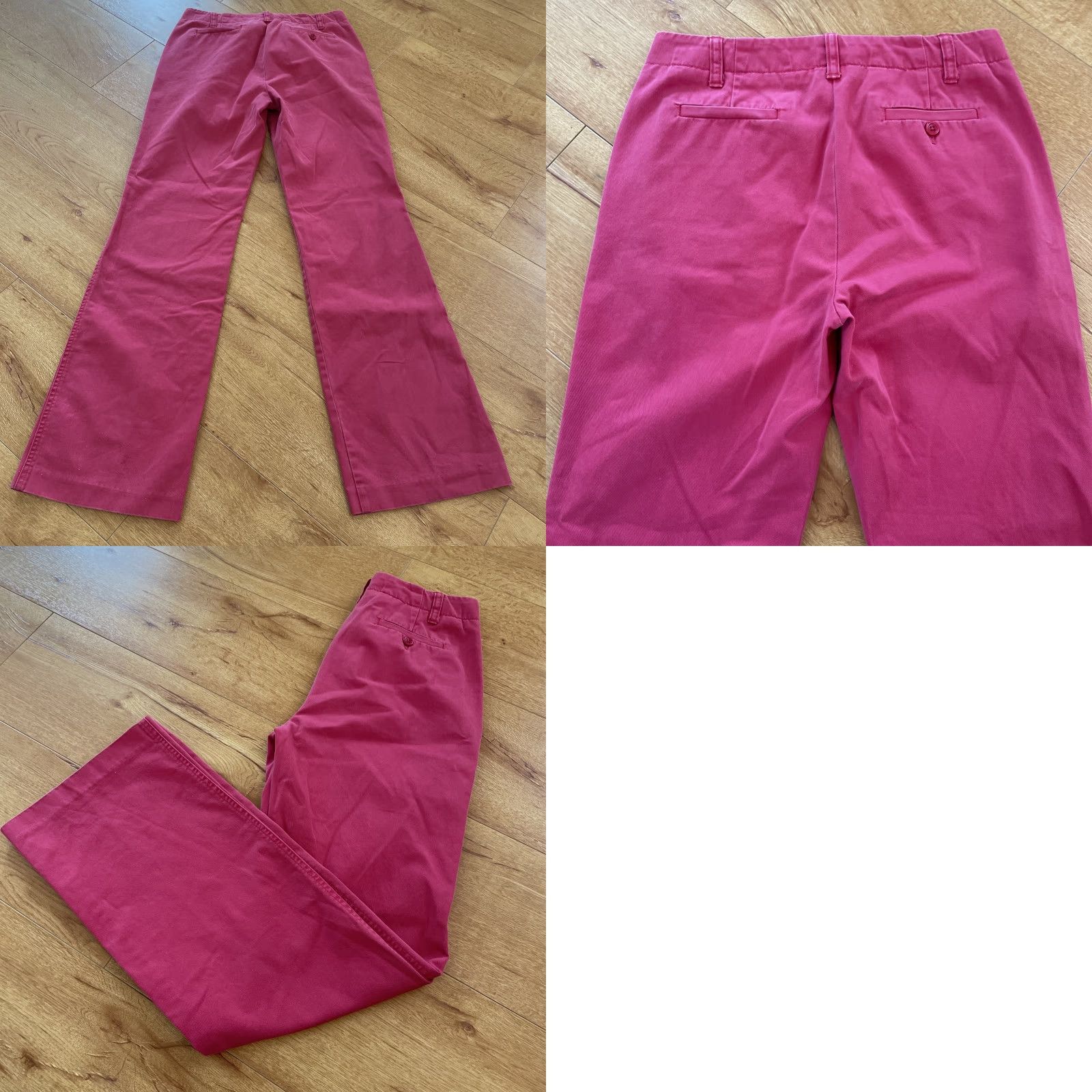 J.Crew VINTAGE J.CREW Chino Pants Wide-Leg Boot Cut Pink Sz 2 Original Fit Classic Womens Size 26" / US 2 / IT 38 - 8 Thumbnail
