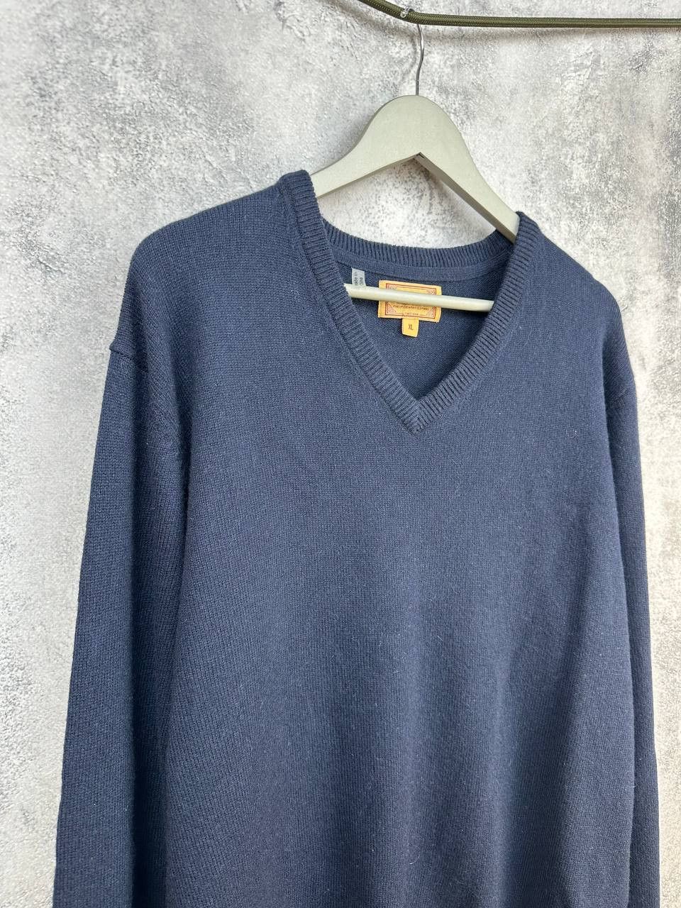 Other Schoffel V-Neck Lambswool Sweater Navy Jumper Long Sleeve Size US XL / EU 56 / 4 - 3 Thumbnail