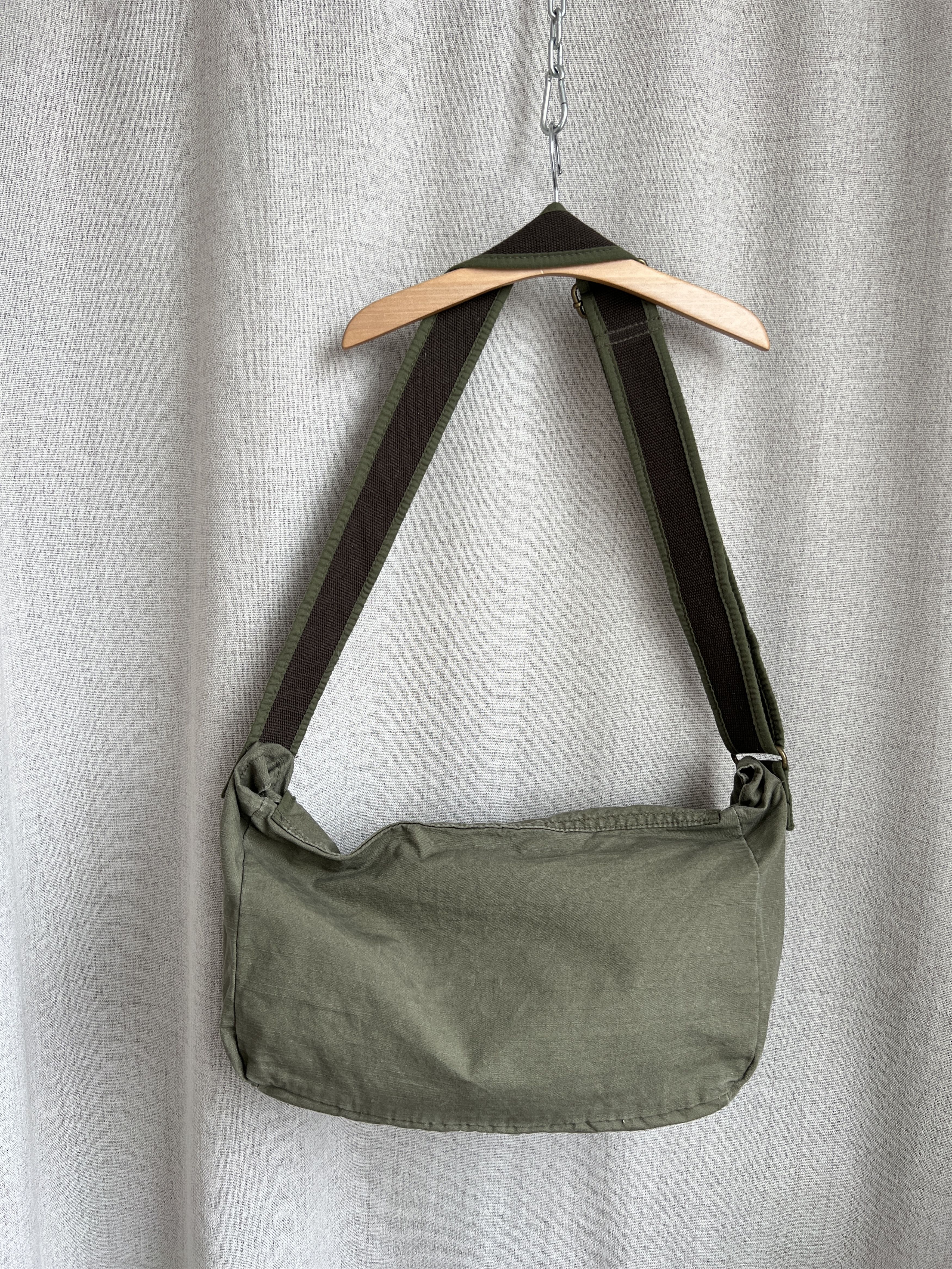 Tommy Hilfiger Y2K Tommy Hilfiger Denim Cotton Military Messenger Bag Size ONE SIZE - 7 Thumbnail