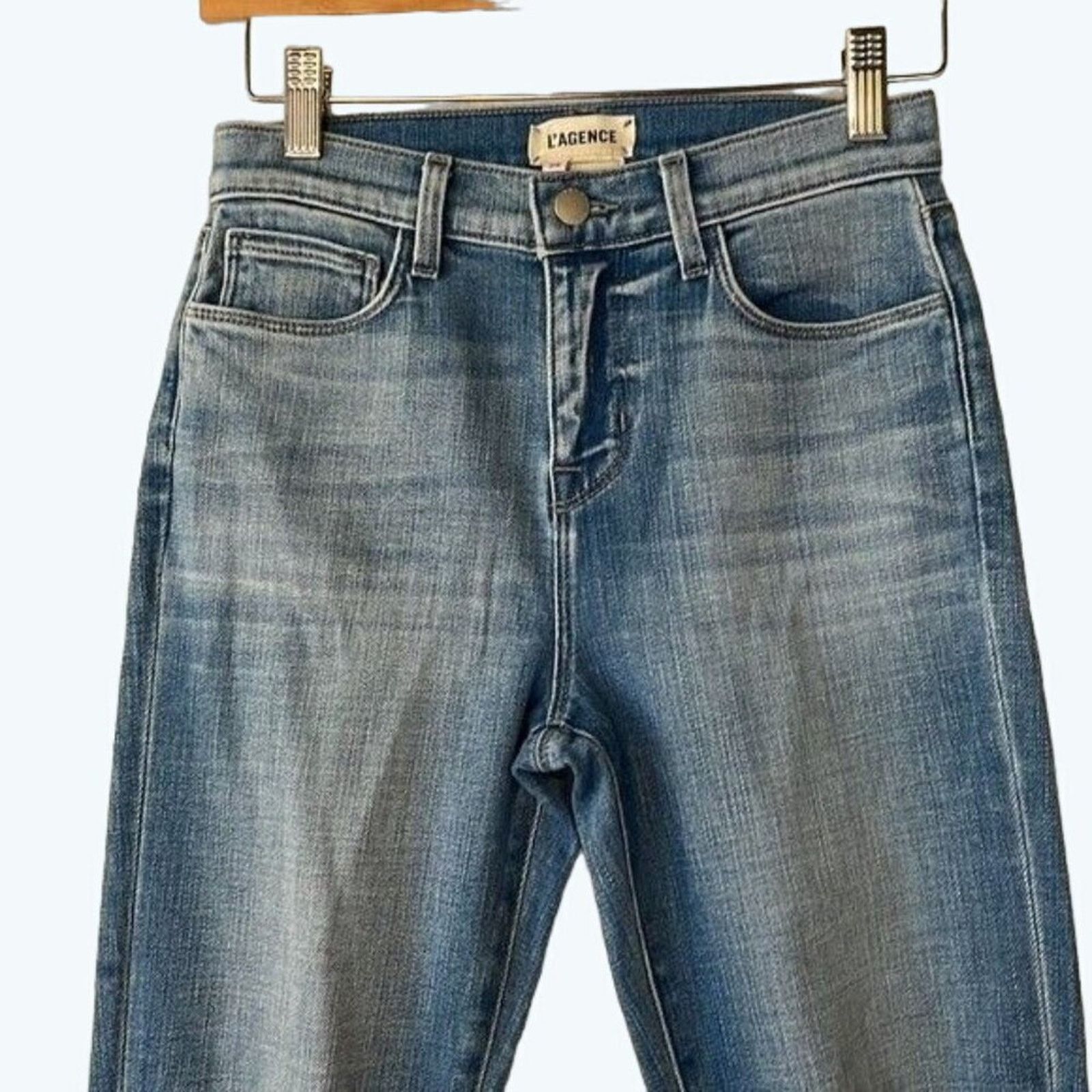 L'AGENCE L’agence Jeans El Matador Slim High Rise Distressed Size 24 Size 24" / US 00 / IT 34 - 3 Thumbnail