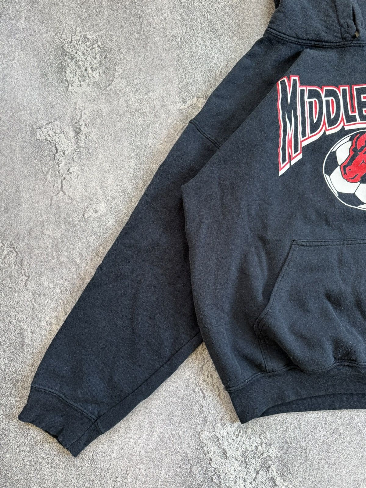 Vintage Middleburg L hoodie relaxed black long sleeve sweatshirt Size US L / EU 52-54 / 3 - 6 Thumbnail