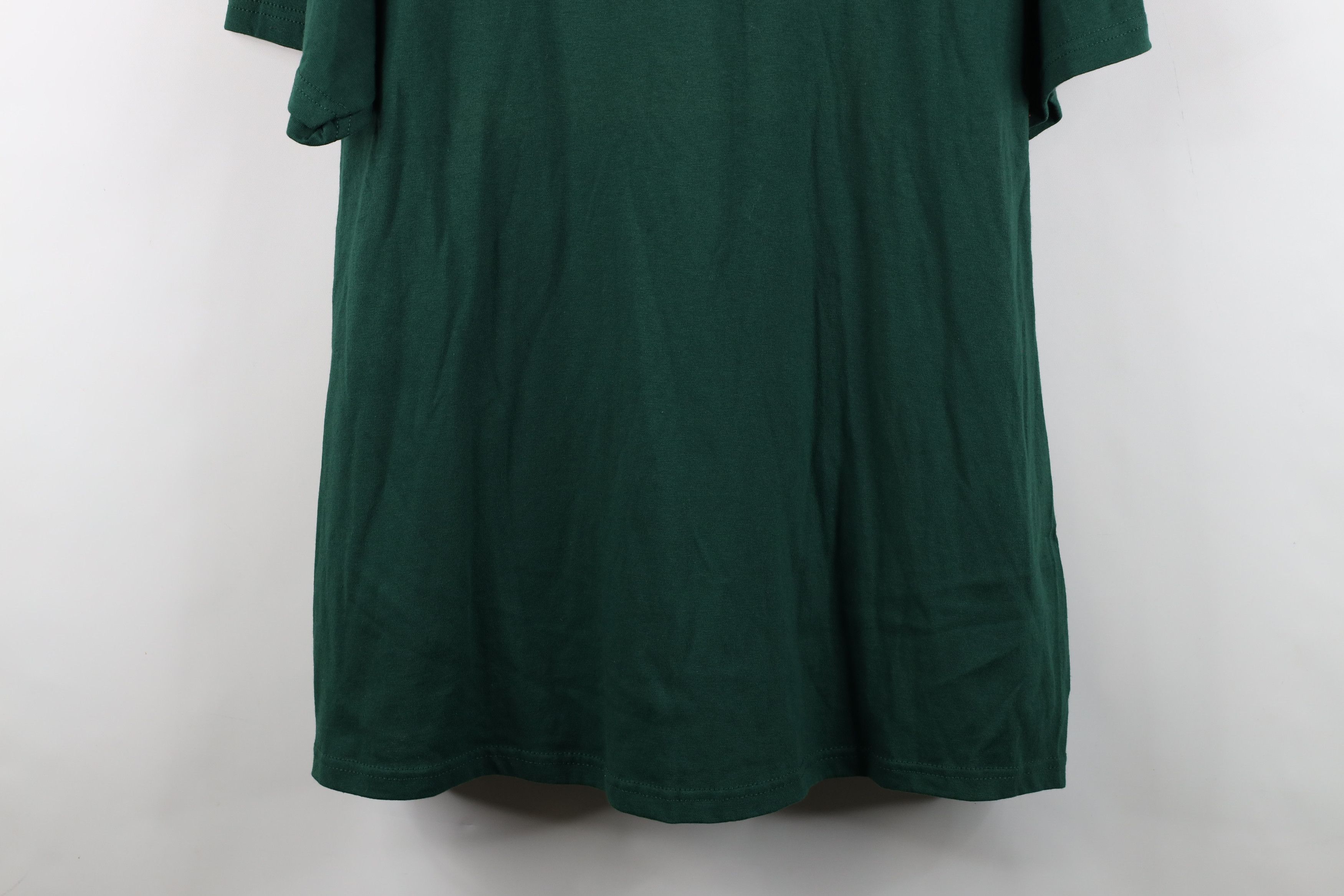 Vintage Vintage 90s Y2K Streetwear Heavyweight Cotton T-Shirt Green Size US XXL / EU 58 / 5 - 3 Thumbnail
