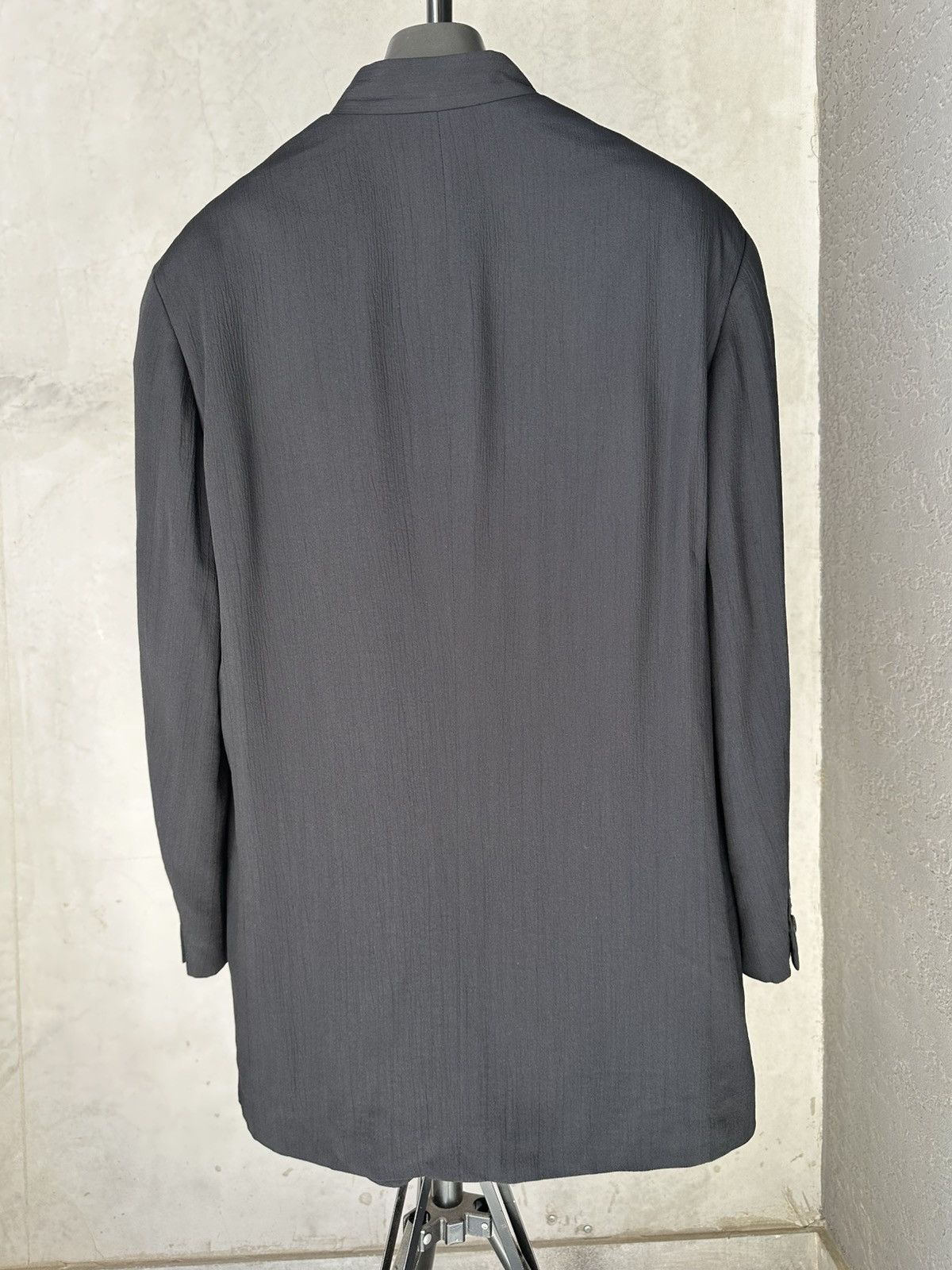 Issey Miyake ISSEY MIYAKE MEN Mao Collar Jacket Blazer Outerwear Size US XL / EU 56 / 4 - 4 Thumbnail