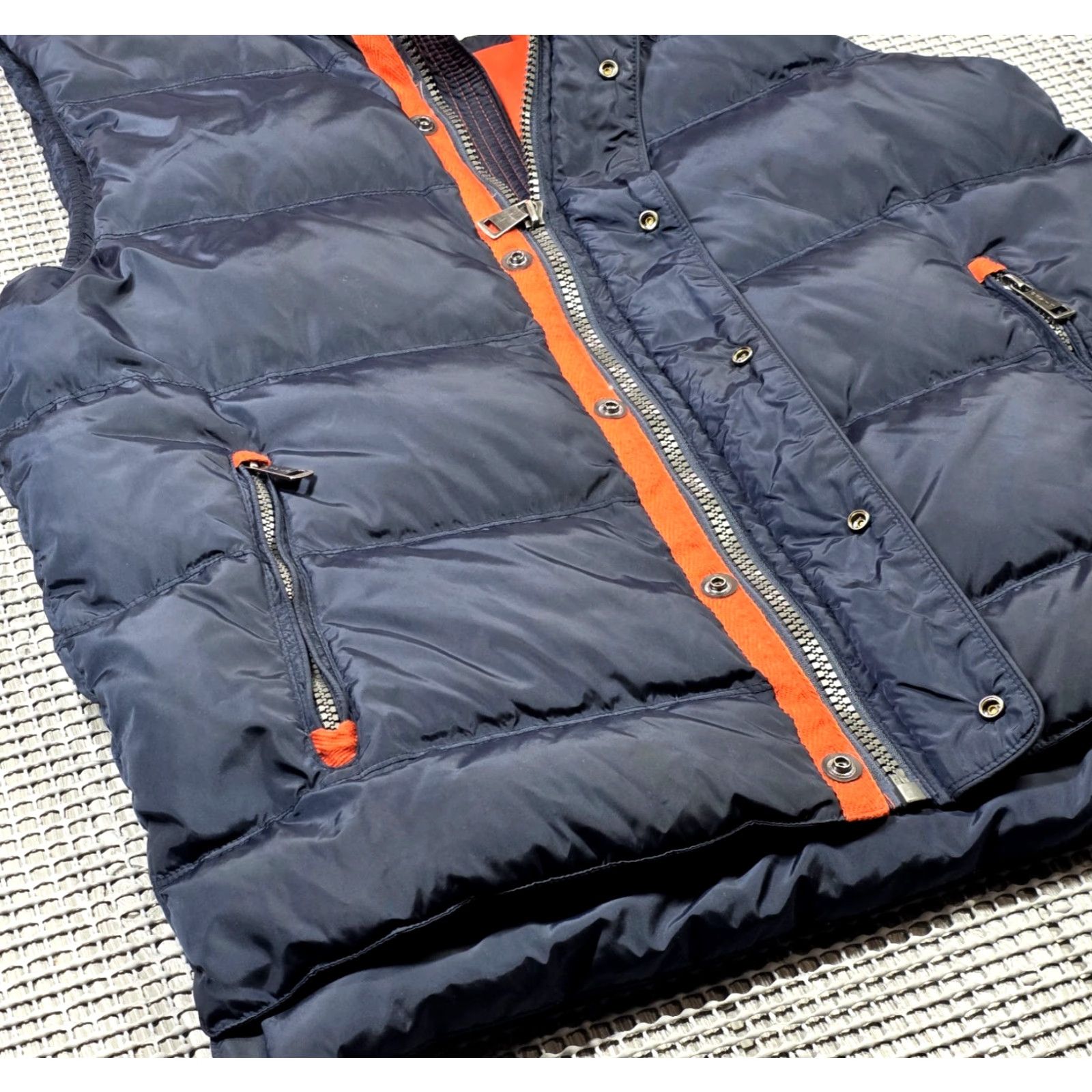 Orvis Orvis Essex Duck Down Blue Orange Quilted Puffer Vest Jacket M Adjustable waist Size US M / EU 48-50 / 2 - 5 Thumbnail