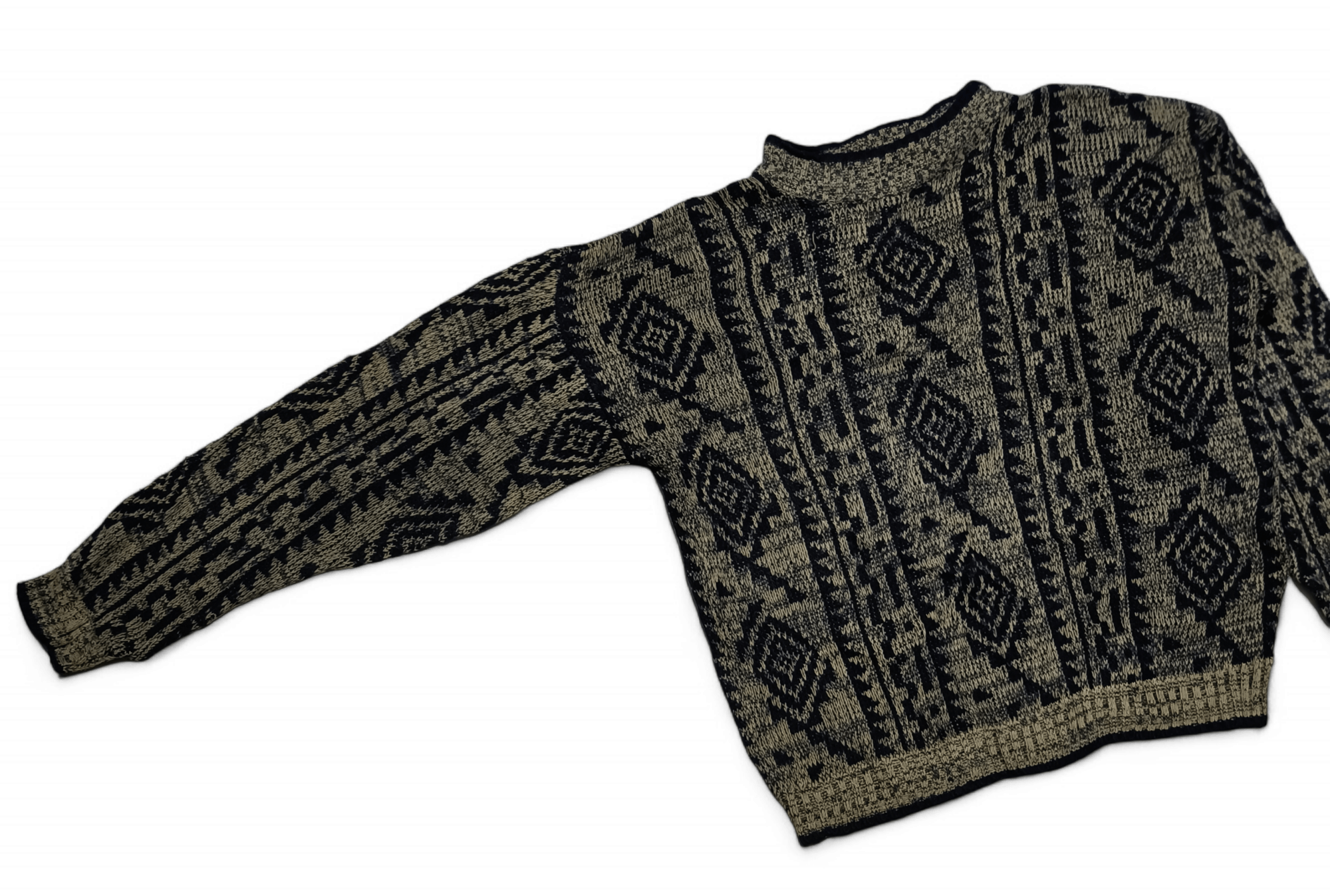 The Men's Store Vintage 80s THE MEN'S STORE Aztec Navajo Motifs Knit Sweater Size US M / EU 48-50 / 2 - 3 Thumbnail