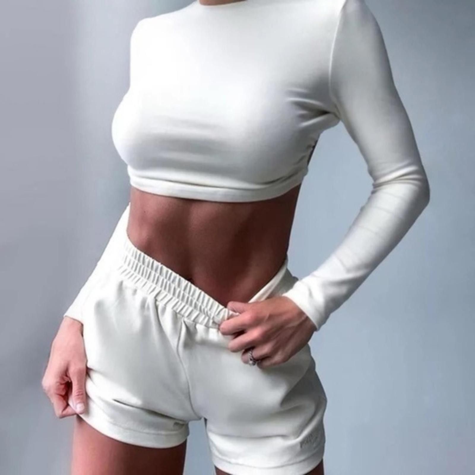 Designer Two Piece Shirt And Short Set NWT Size S / US 4 / IT 40 - 1 Thumbnail