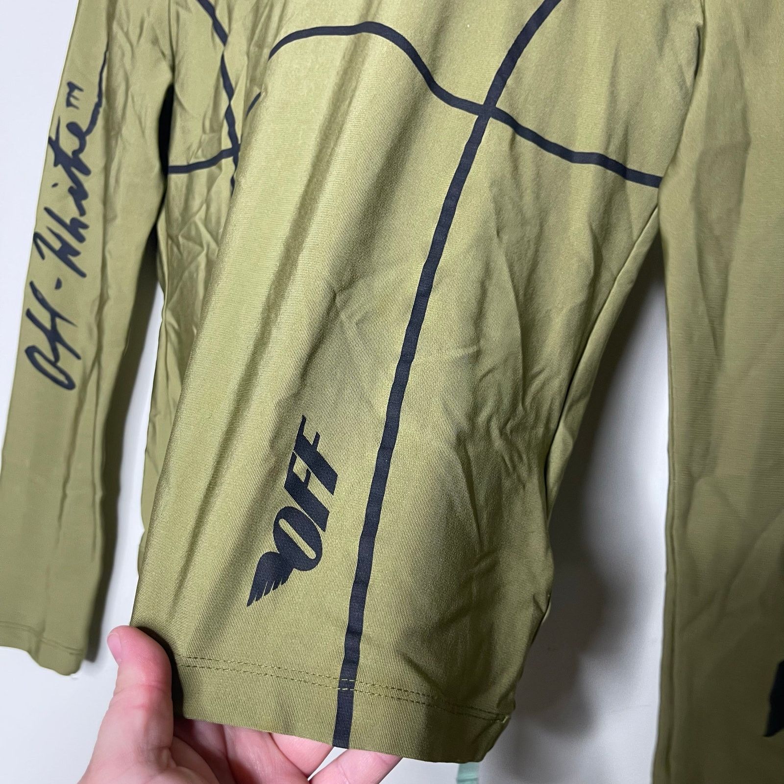 Off-White Off White Sport Olive Green long sleeve crop top sz IT 40 S Size S / US 4 / IT 40 - 7 Thumbnail