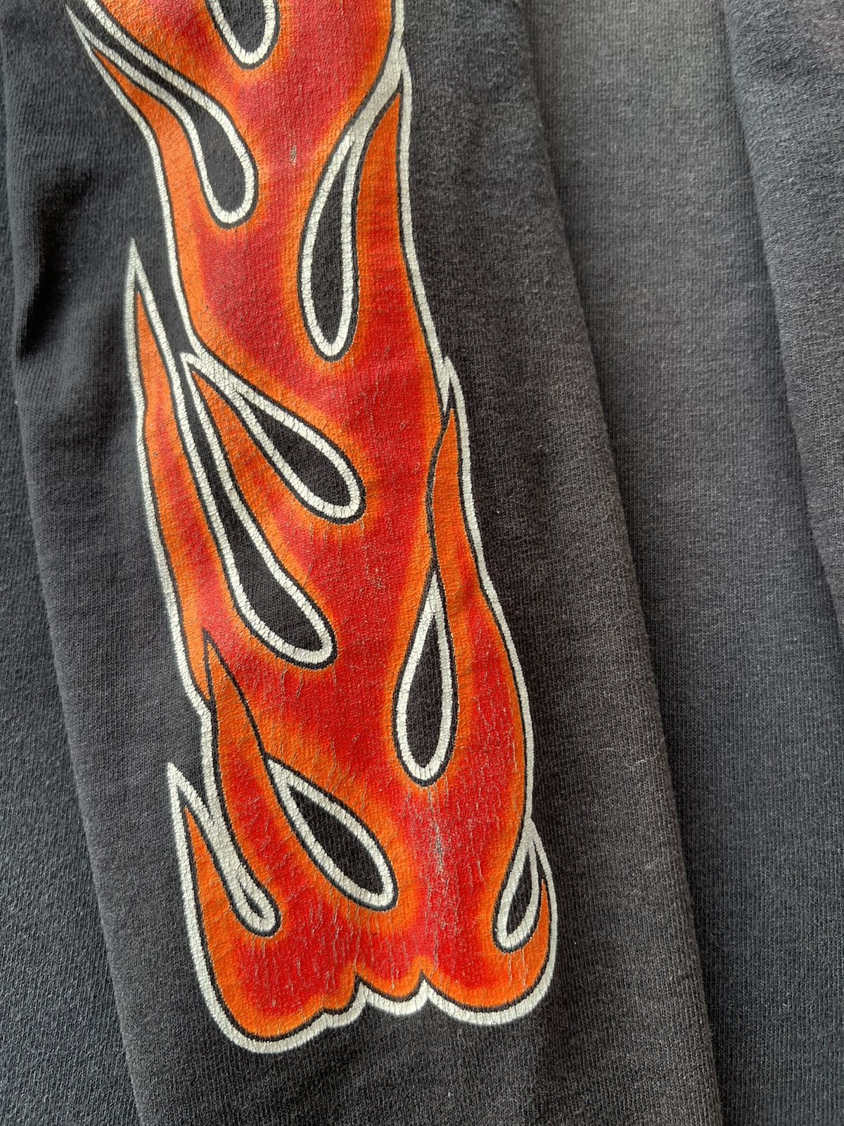 Harley Davidson Vintage 90s Harley Davidson Flame Fire Eagle Long Sleeve Size US M / EU 48-50 / 2 - 8 Thumbnail