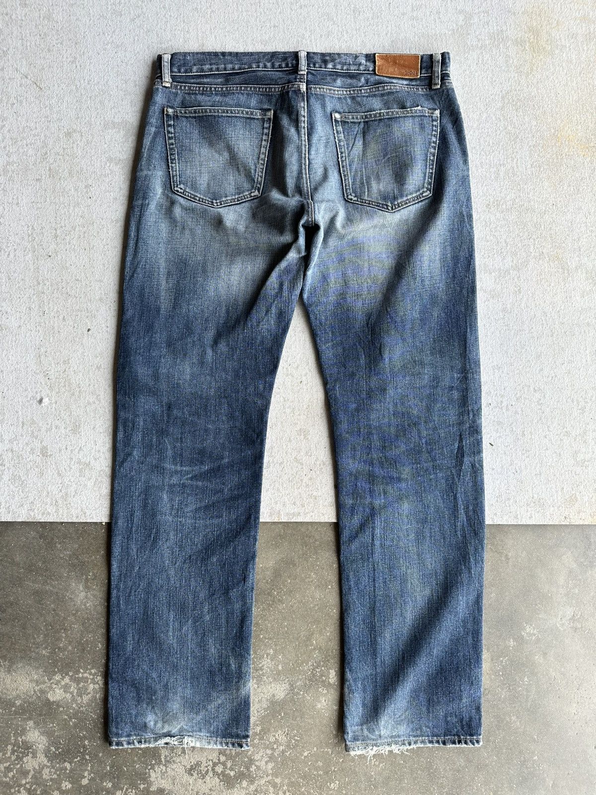 Fragment Design S-001 UNIQLO Japanese Brand Jeans Blue Washed Denim Pants Size US 36 / EU 52 - 10 Thumbnail