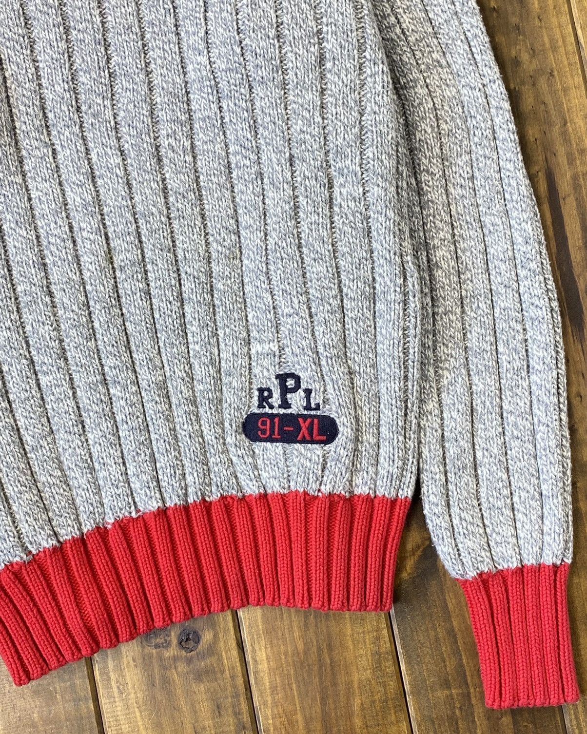 Polo Ralph Lauren × Vintage Vintage 1991 Polo Ralph Lauren sporting goods sweater Size US XL / EU 56 / 4 - 3 Thumbnail