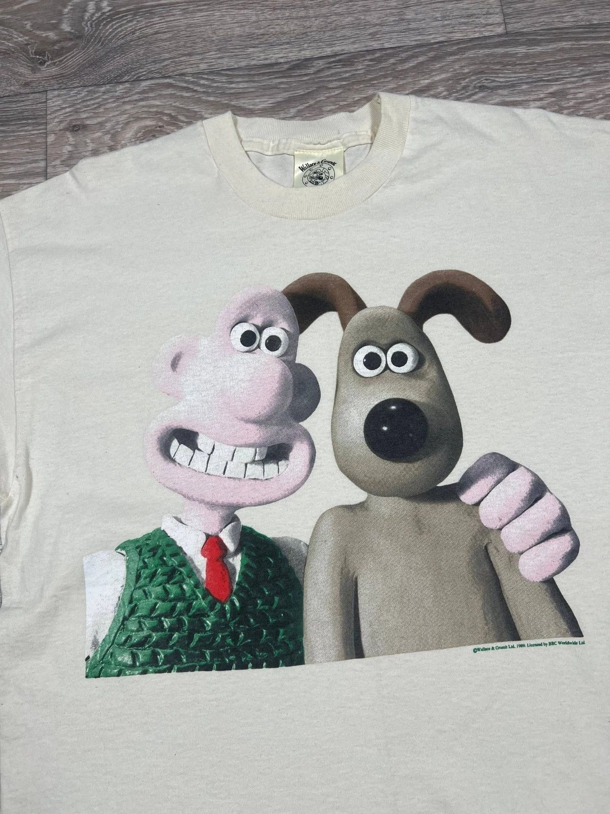 Vintage Wallace and Gromit 1989 Officially Licensed Shirt Size US XL / EU 56 / 4 - 2 Thumbnail