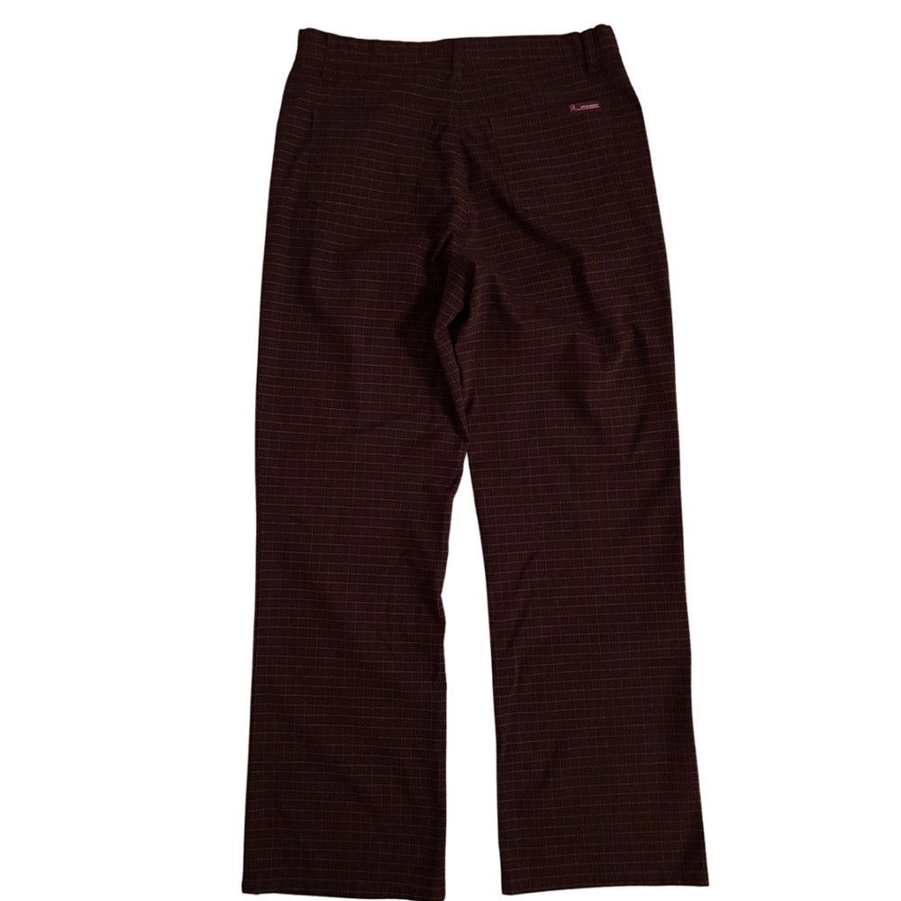 Point Zero Point Zero Y2K Women’s Classic Check Brown Bootleg Pants Size 32" / US 10 / IT 46 - 5 Thumbnail
