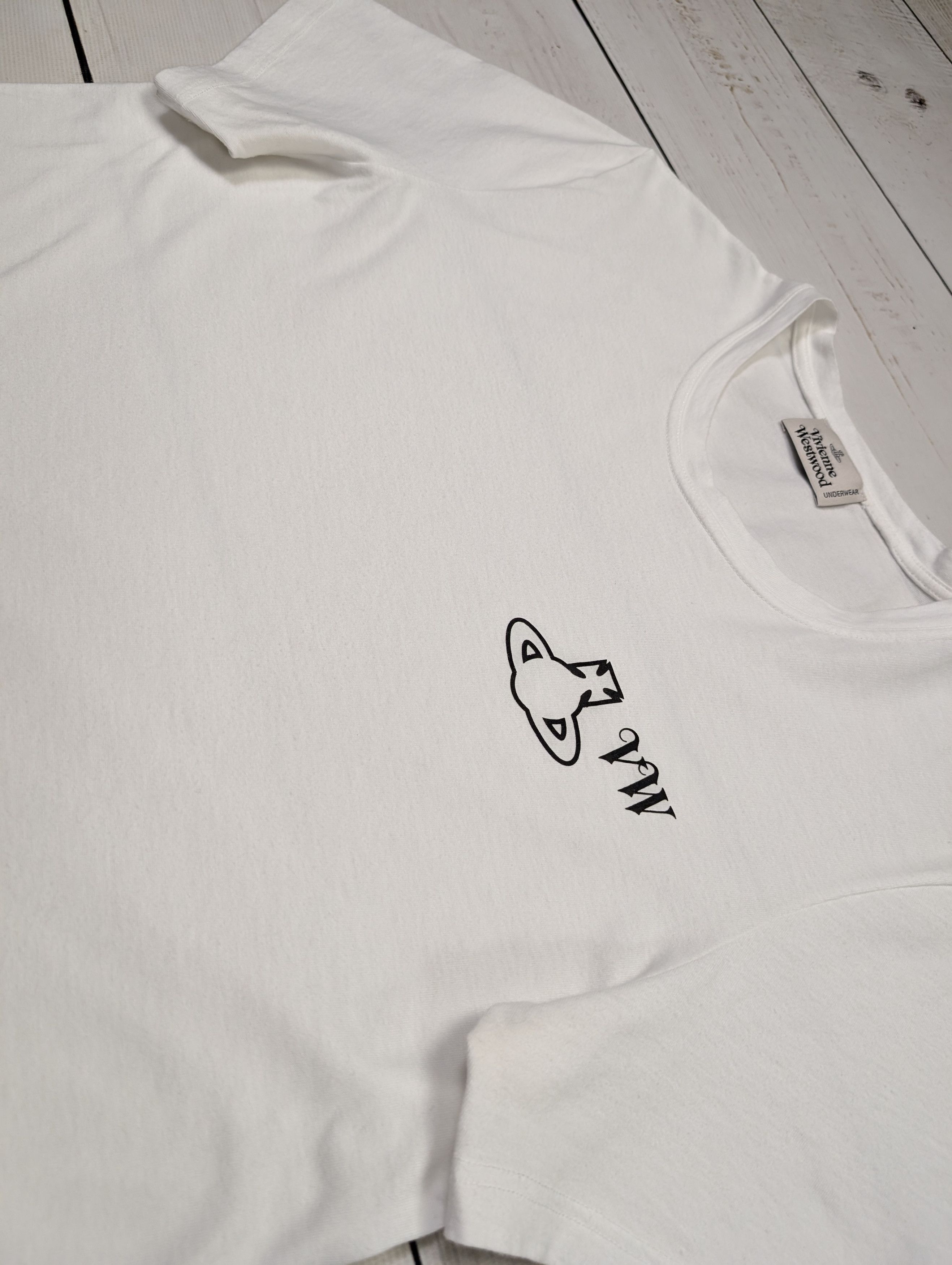 Vivienne Westwood Vivienne Westwood Underwear Logo T-Shirt White Size US M / EU 48-50 / 2 - 5 Thumbnail