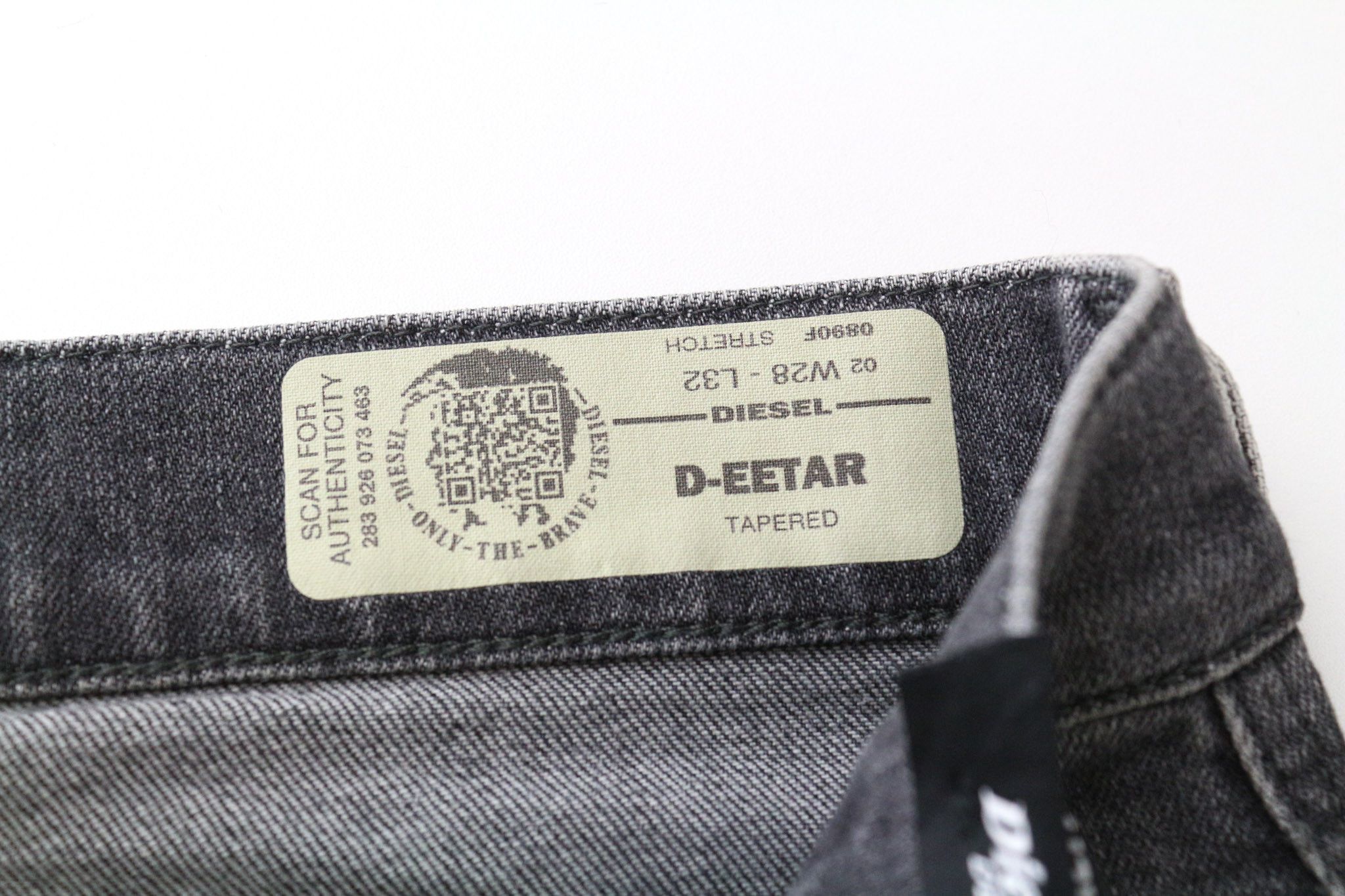 Diesel D-EETAR 0890F W28/L32 Grey Stretch Jeans 75264 Size US 28 / EU 44 - 5 Thumbnail
