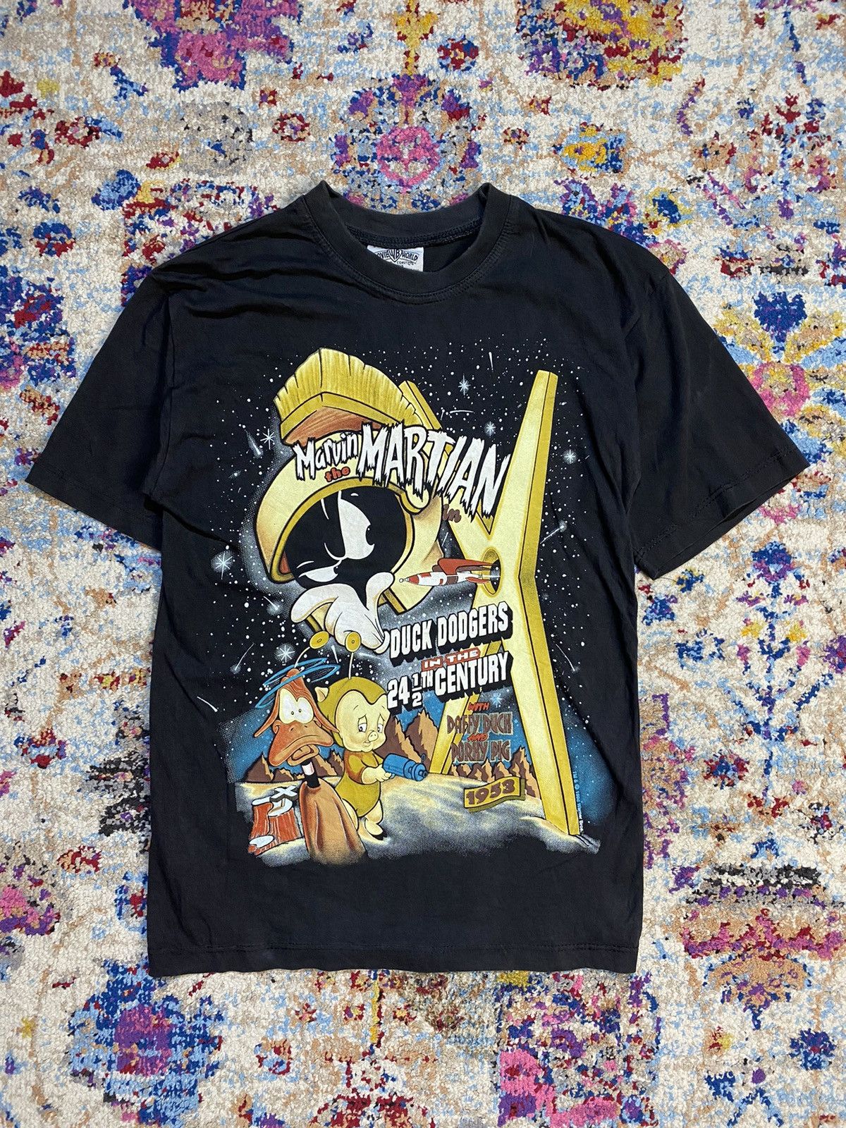 Vintage 1996 WB Movie World Duck Dodgers In The 24½th Century Size US S / EU 44-46 / 1 - 1 Thumbnail