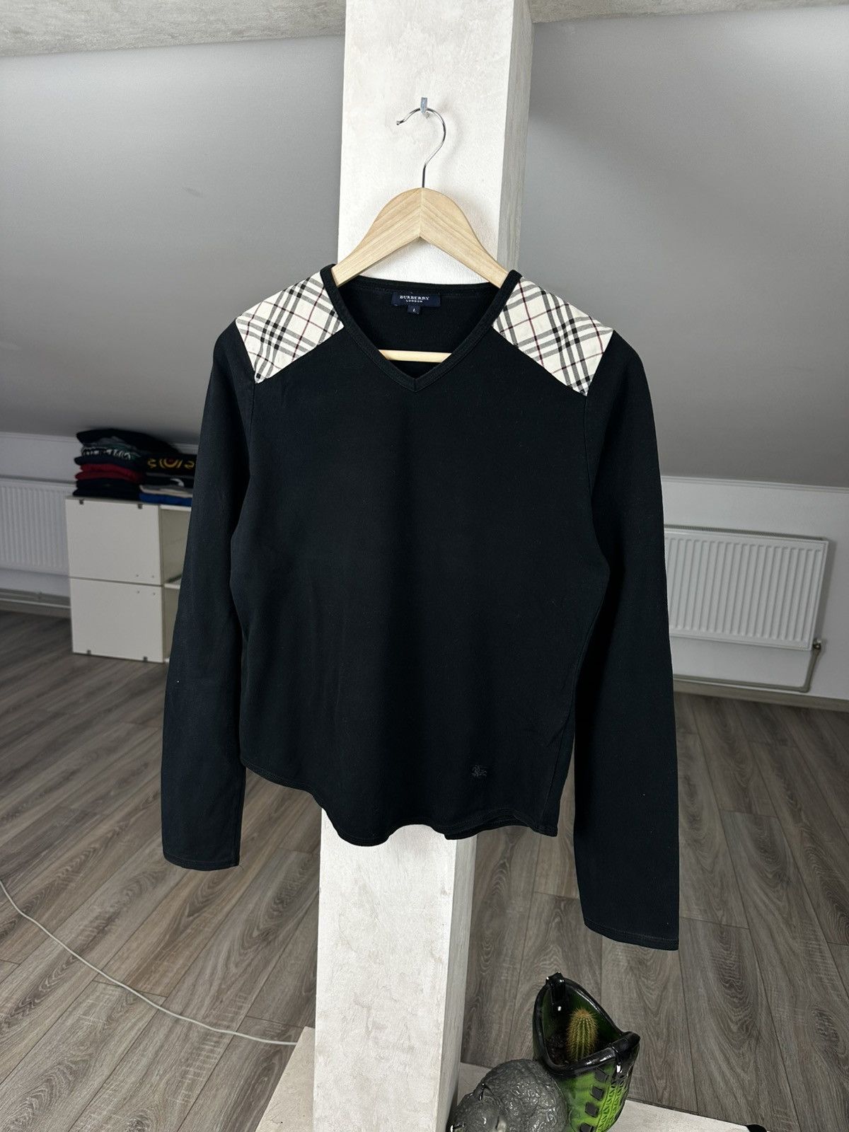 Burberry Womens Burberry London Tee Top Cotton Size L / US 10 / IT 46 - 1 Thumbnail