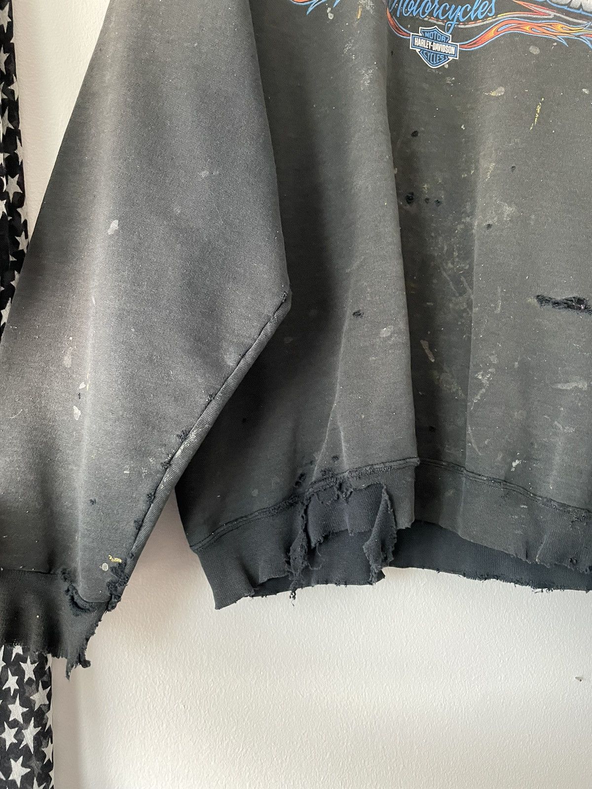 Harley Davidson VINTAGE THRASHED FADED HARLEY DAVIDSON SWEATSHIRT Size US XL / EU 56 / 4 - 12 Thumbnail