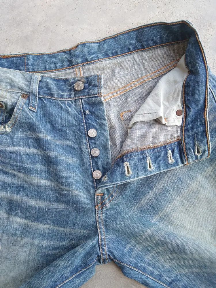 Levi's Vintage Levi's 501 Rusty Wash Distressed Jeans 30x32 Size US 30 / EU 46 - 8 Thumbnail