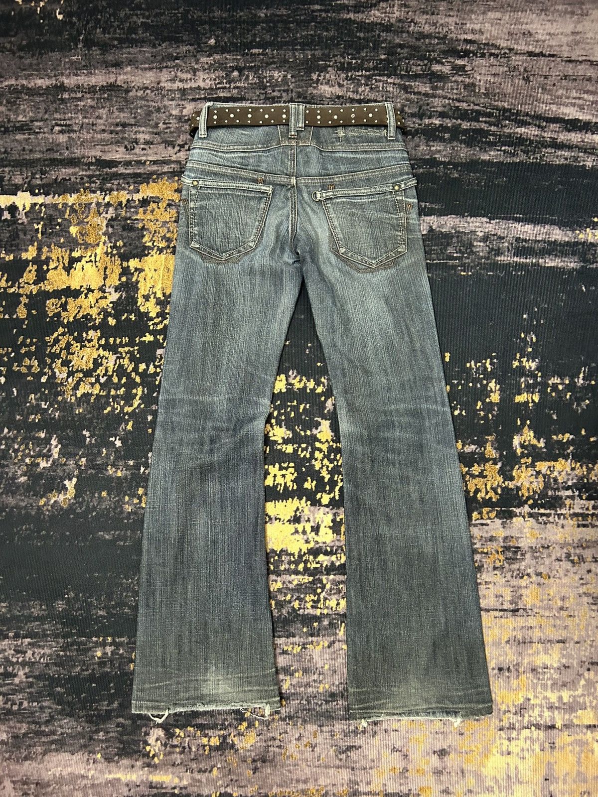 Marithe + Francois Girbaud Vintage Washed Marithe Feancois Girbaud Flare Jeans Size US 27 - 6 Thumbnail