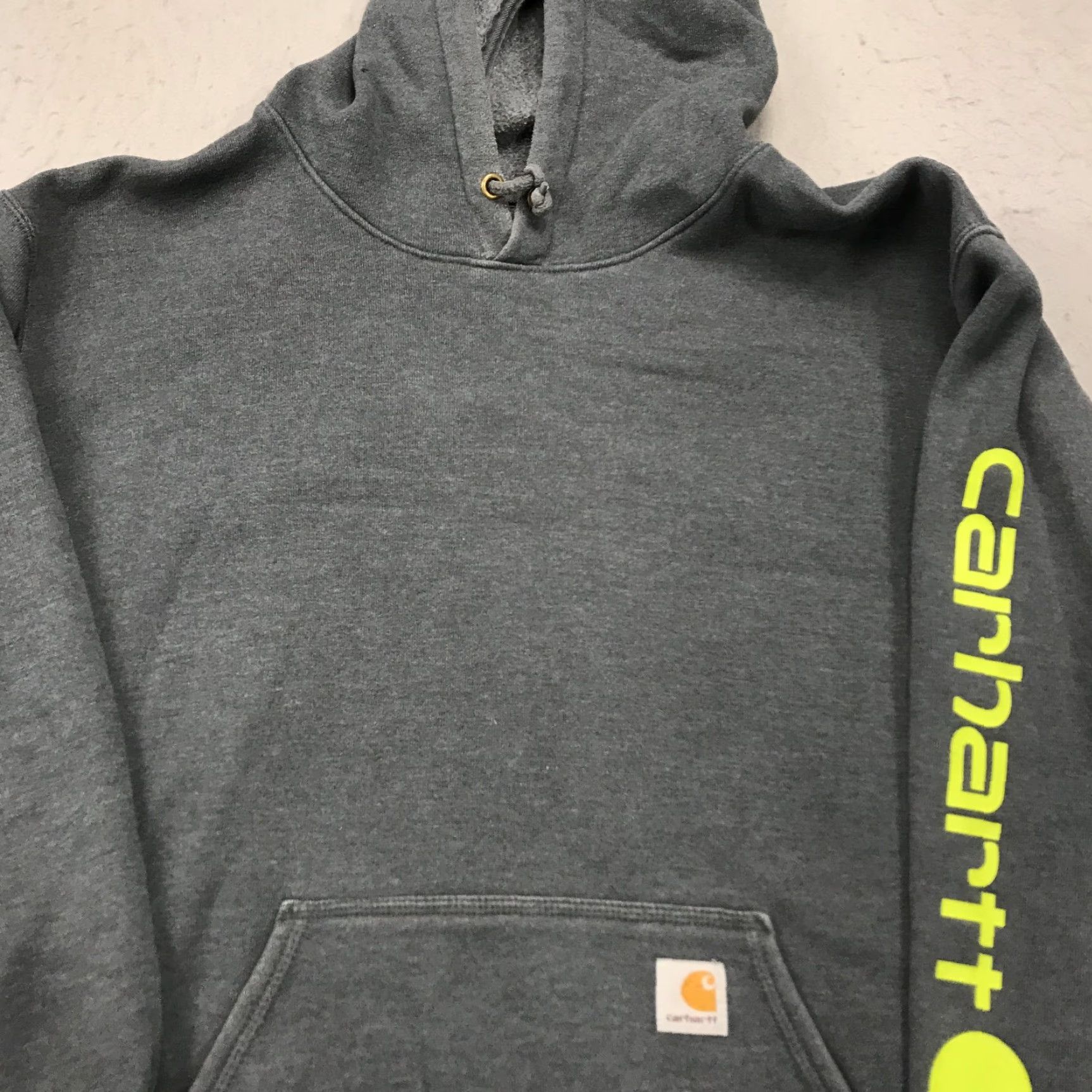 Carhartt Carhartt Hoodie Mens 2XL Gray Logo K288 Sweatshirt Hooded Pullover Workwear Size US XXL / EU 58 / 5 - 2 Thumbnail