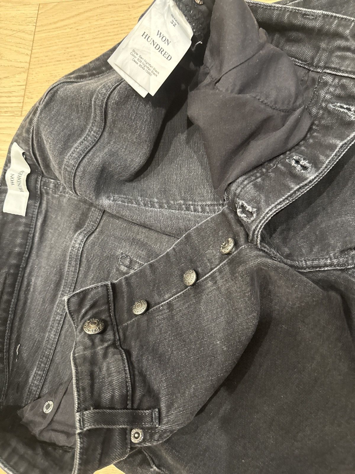 Won Hundred Won Hundred Black Jeans Size US 32 / EU 48 - 3 Thumbnail