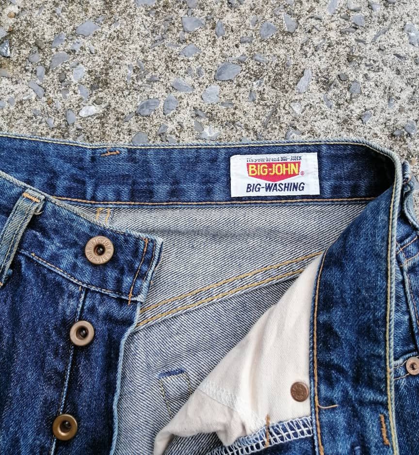 Big John × Japanese Brand Big John Made In Japan Patchwork Selvedge Baggy Jeans Size US 28 / EU 44 - 7 Thumbnail
