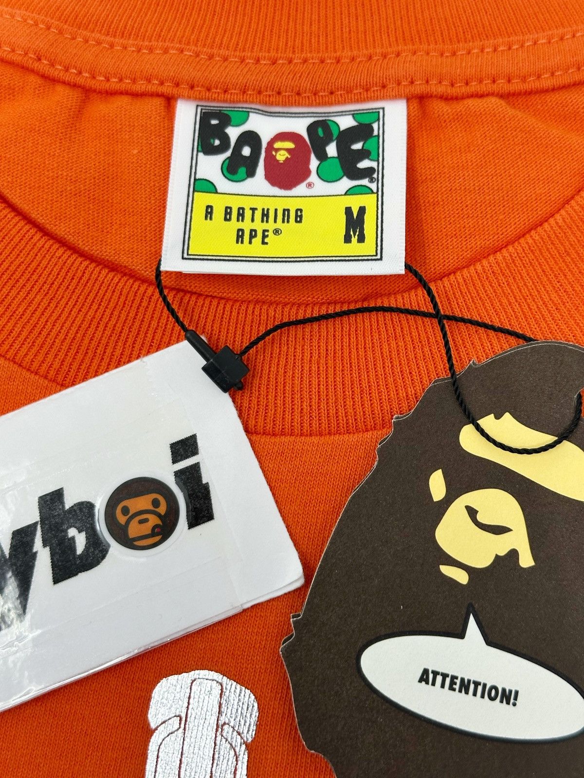 Bape BAPE Mad Shark Tee Orange Size US M / EU 48-50 / 2 - 4 Thumbnail