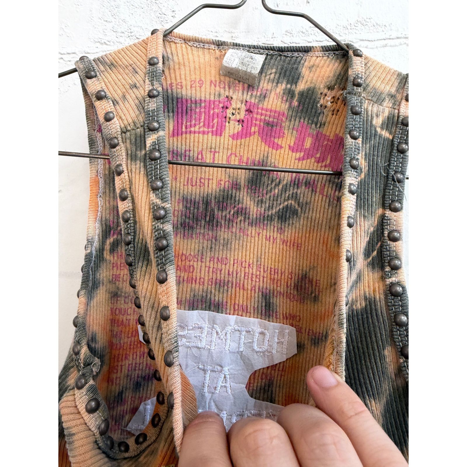 The Great China Wall Great China Wall x Hot Mess Tie Dye Studded Tank Top Size M / US 6-8 / IT 42-44 - 3 Thumbnail